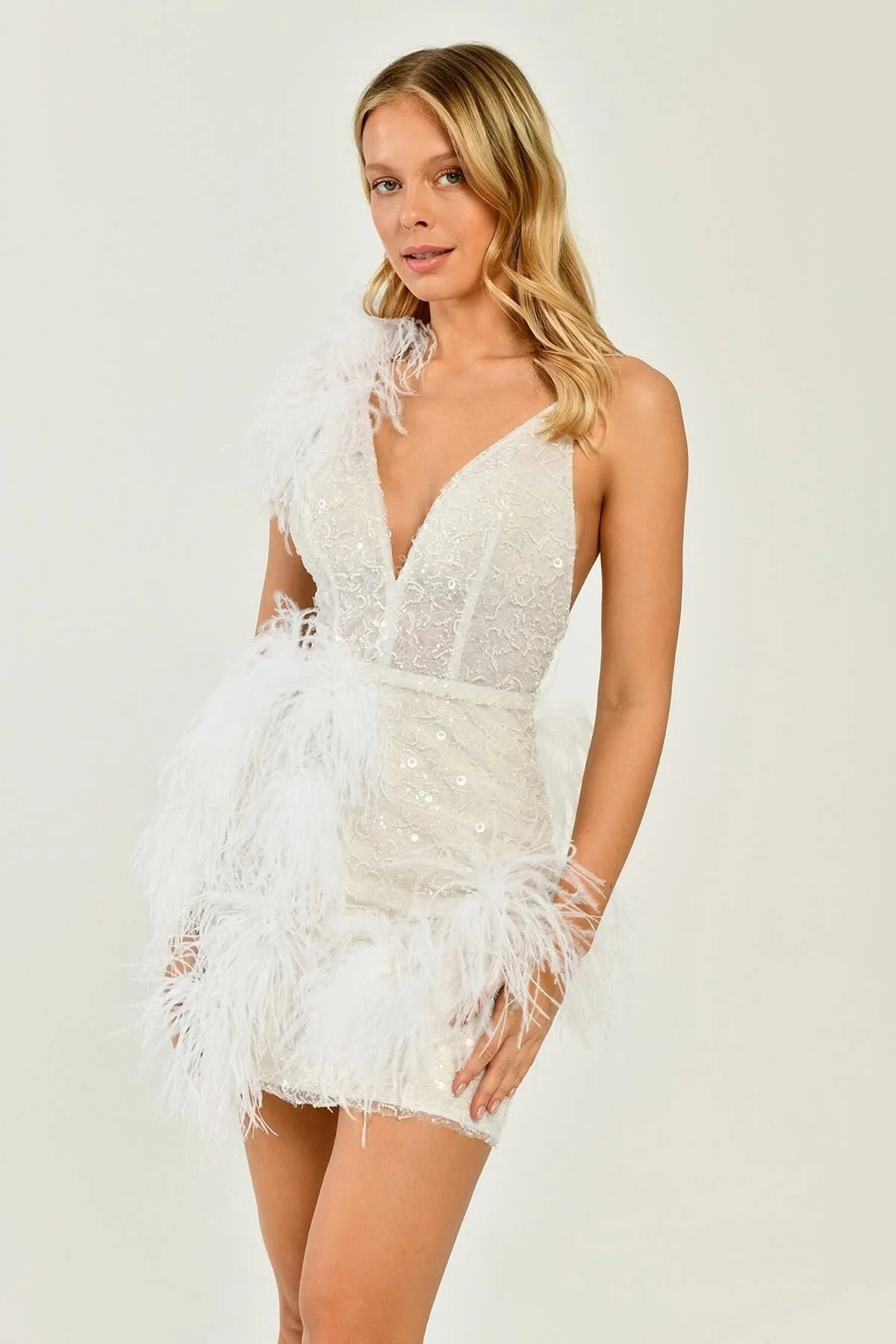 ALFABETA 6279 Kısa Abiye Elbise