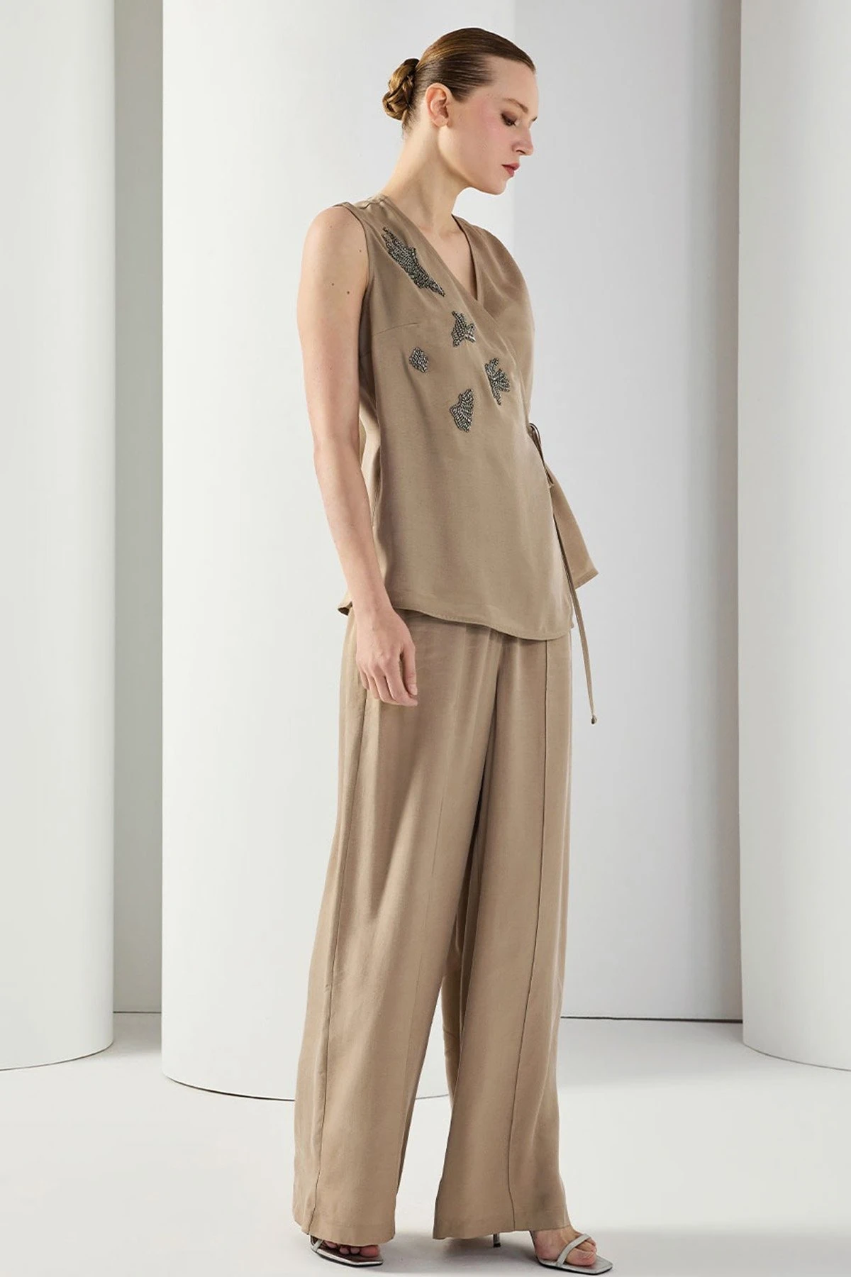 UNIQUE US257008 KRUVAZE YAKA BLUZ