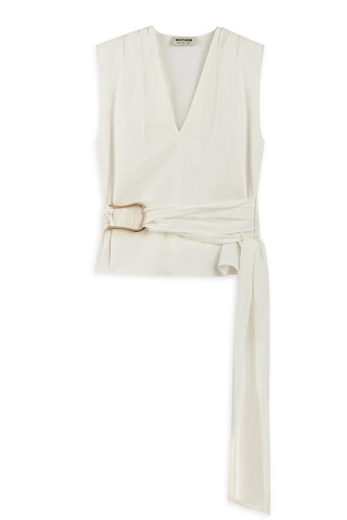 NOCTURNE N25YN6155 Bel Aksesuar Detaylı Bluz