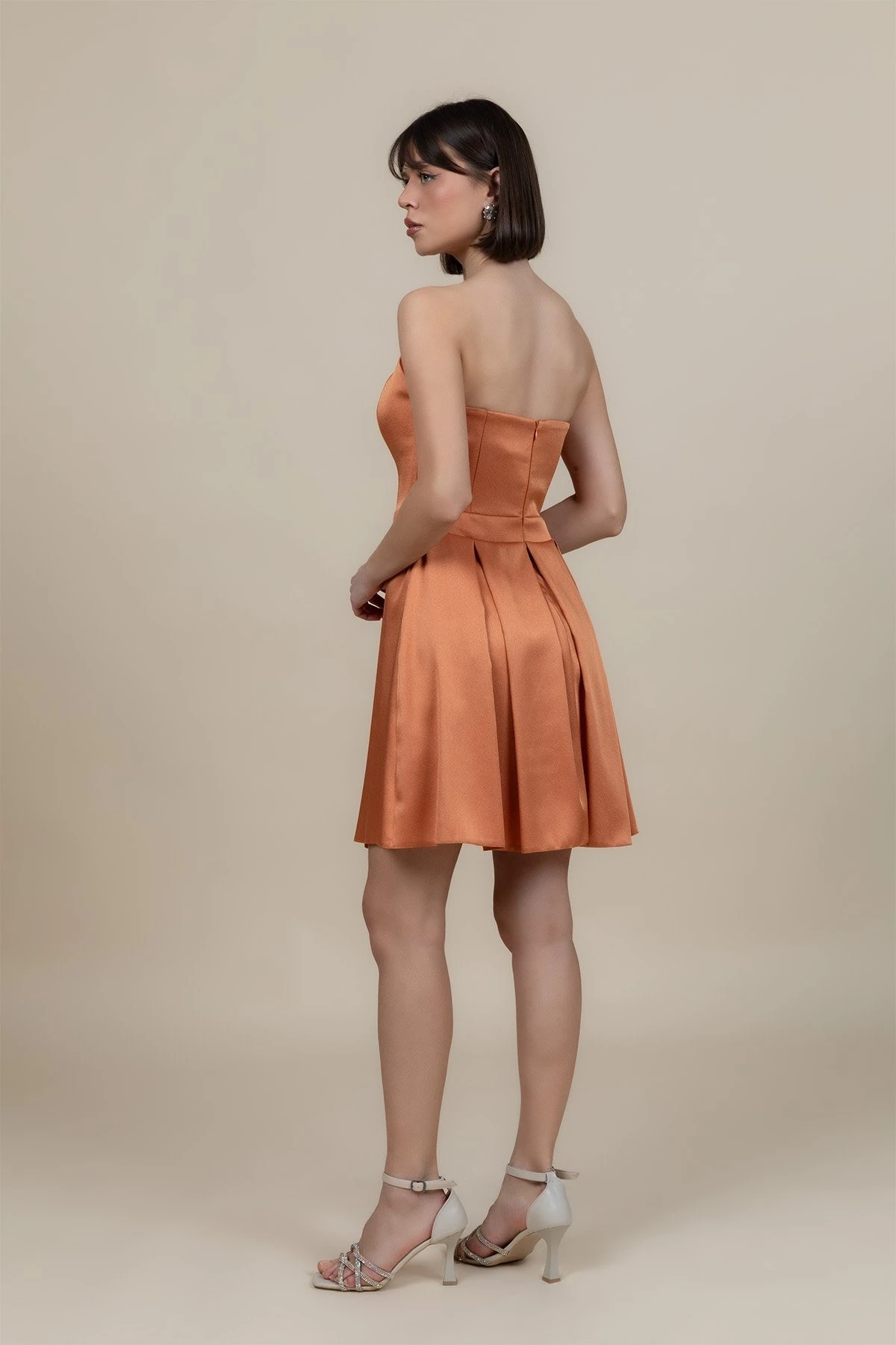 DORİDORCA 1201 KISA ABİYE ELBİSE