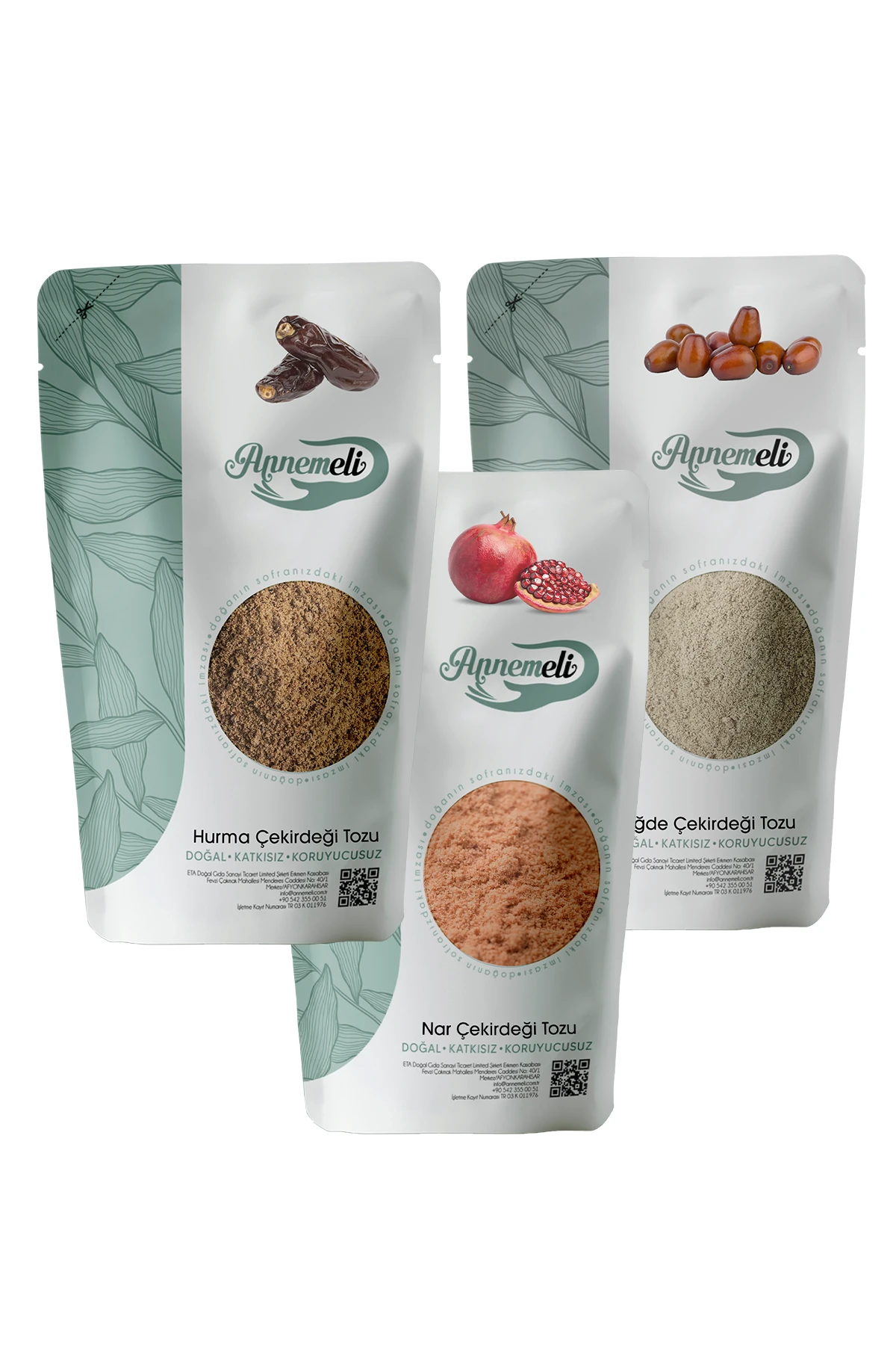 İğde, Nar ve Hurma Çekirdeği Tozu Avantajlı Set 250GR