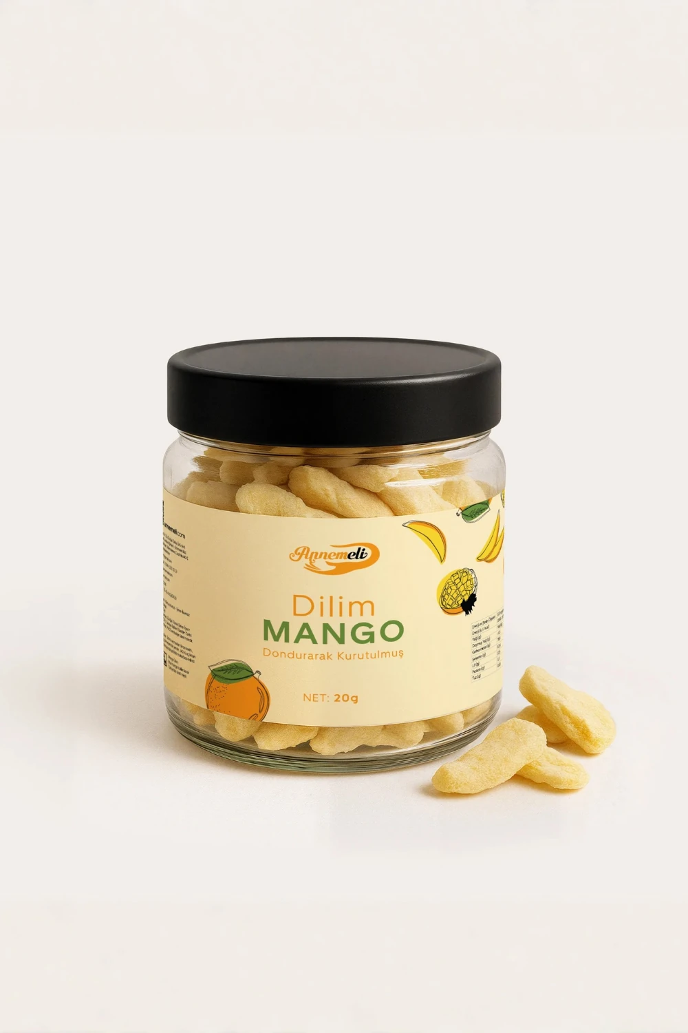 Dilim Mango - Dondurarak Kurutulmuş Freeze Dry 20 Gr