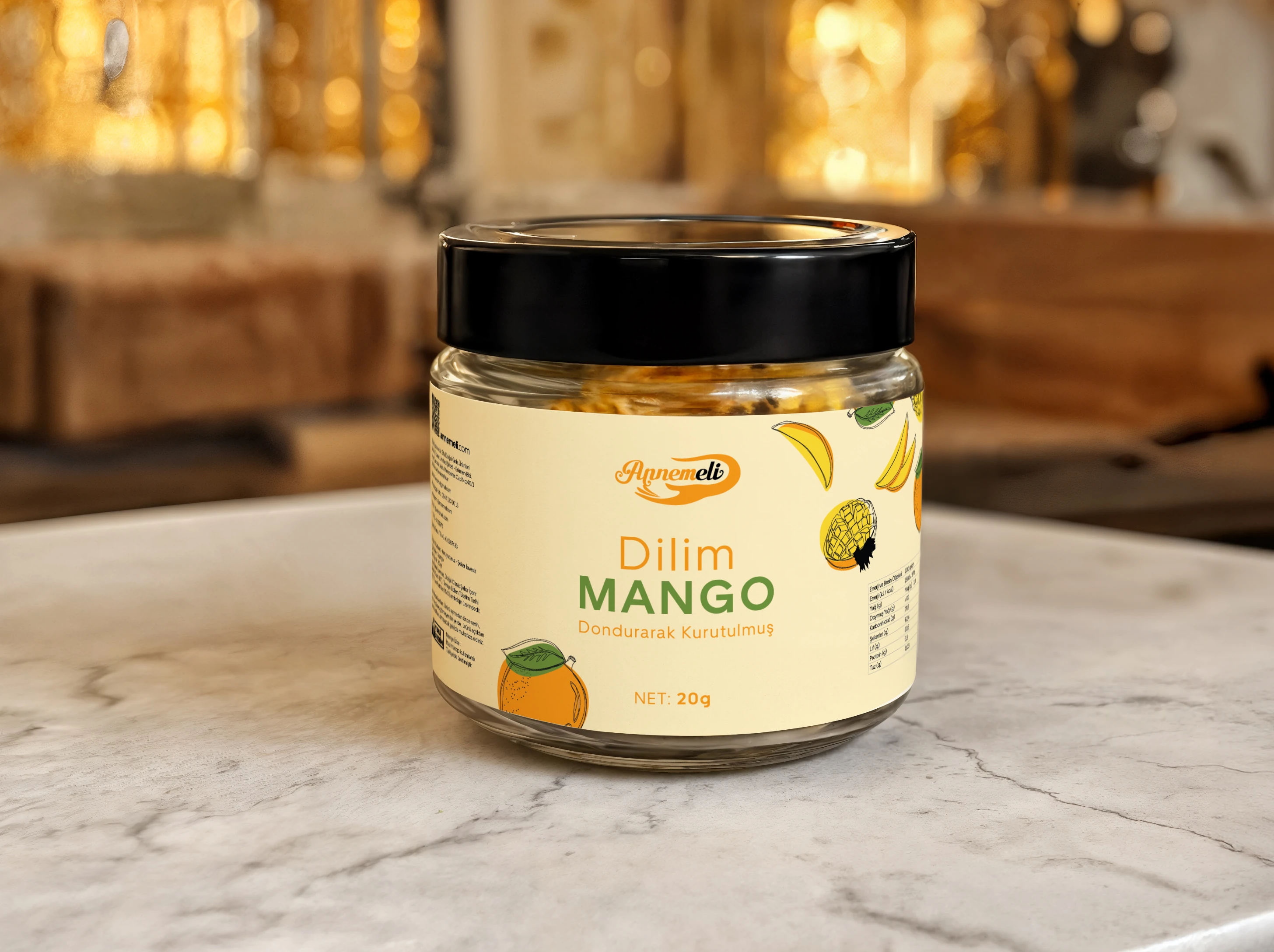 Dilim Mango - Dondurarak Kurutulmuş Freeze Dry 20 Gr