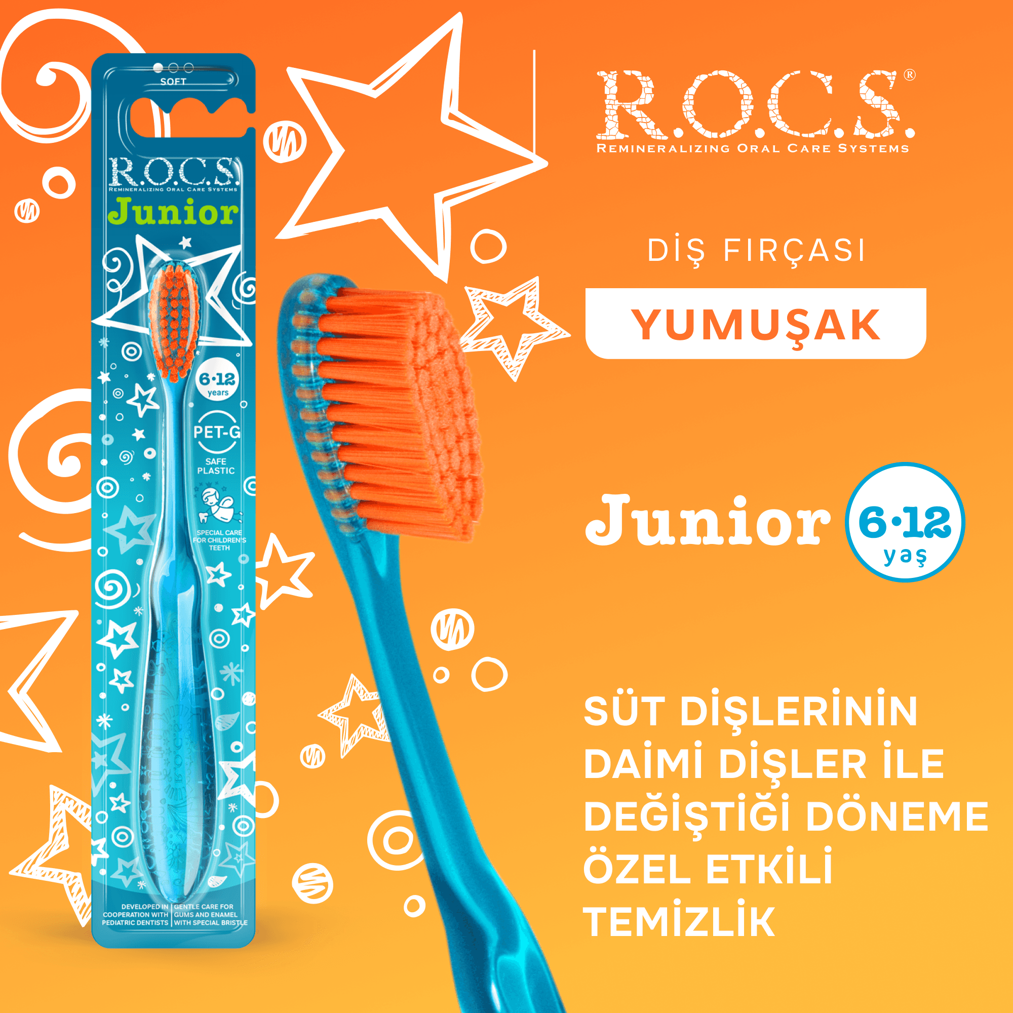 R.O.C.S. Junior 6-12 Yaş Çocuk Diş Fırçası - Yumuşak