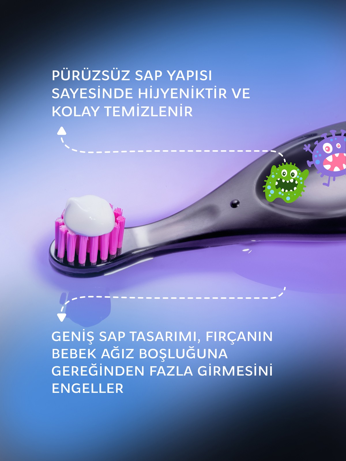 R.O.C.S. Baby Neon 0-3 Yaş Bebek Diş Fırçası - Ekstra Yumuşak