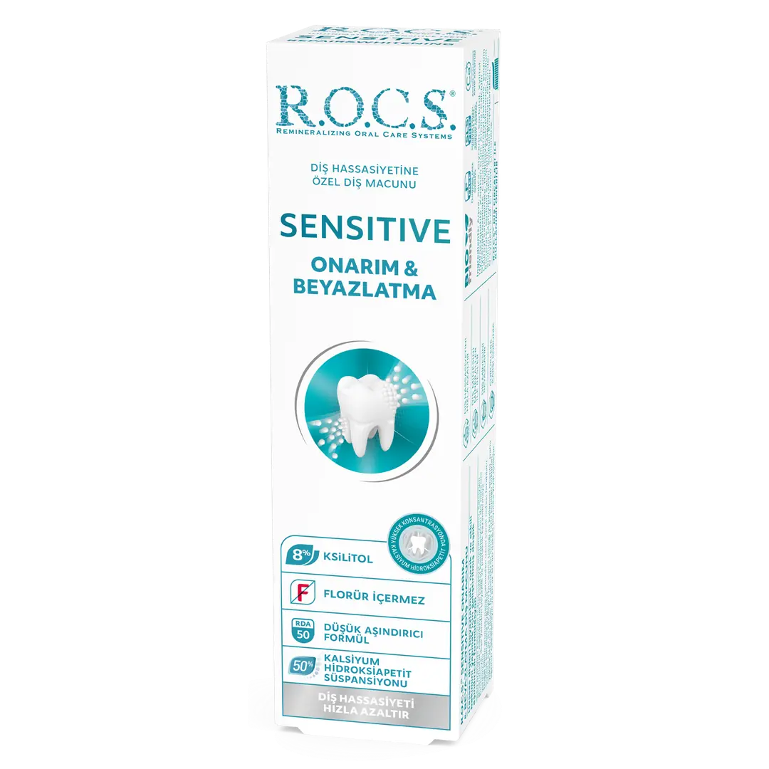 ROCS Sensitive Onarım & Beyazlatma Diş Macunu 94gr