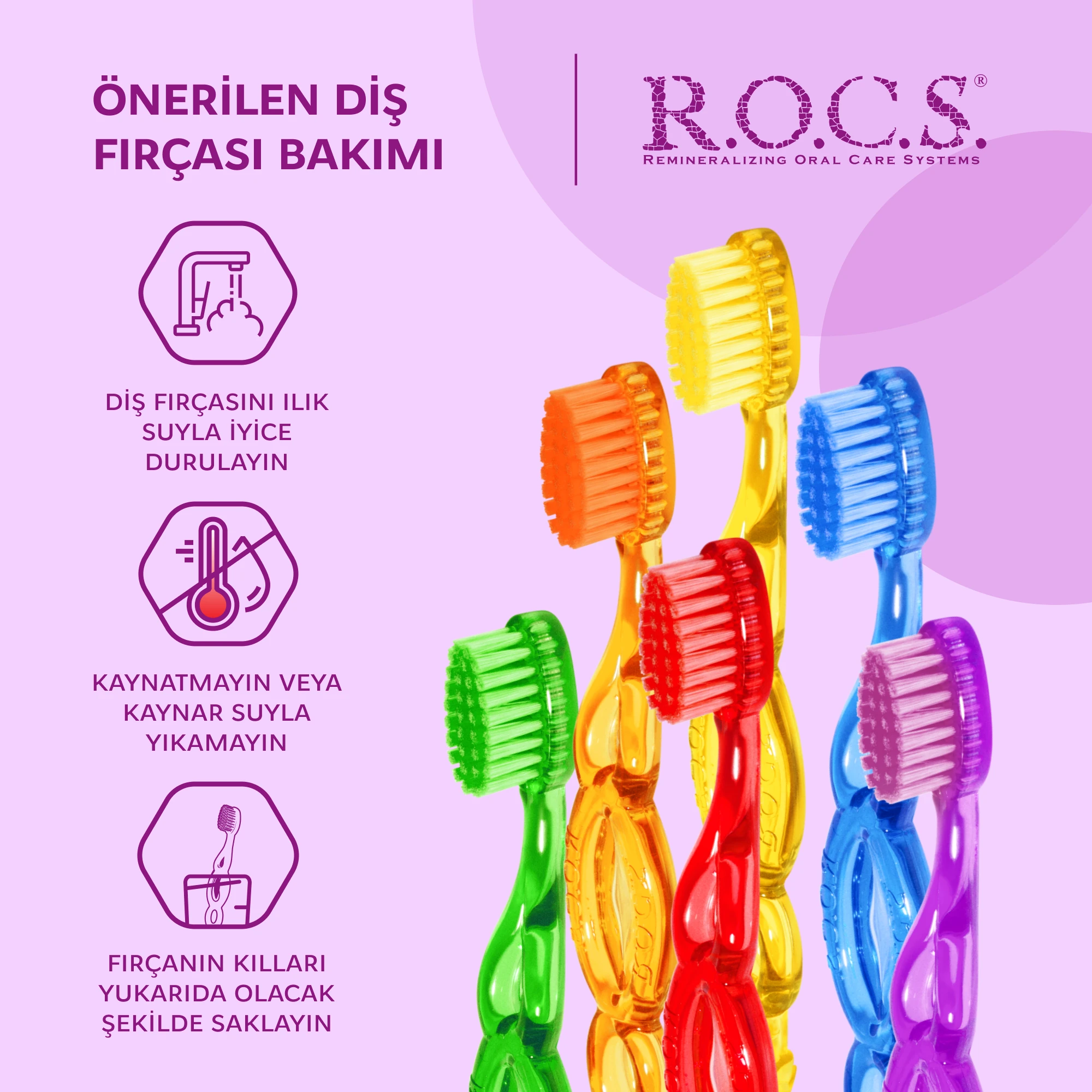 ROCS Kids 3-7 Yaş Çocuk Diş Fırçası - Yumuşak