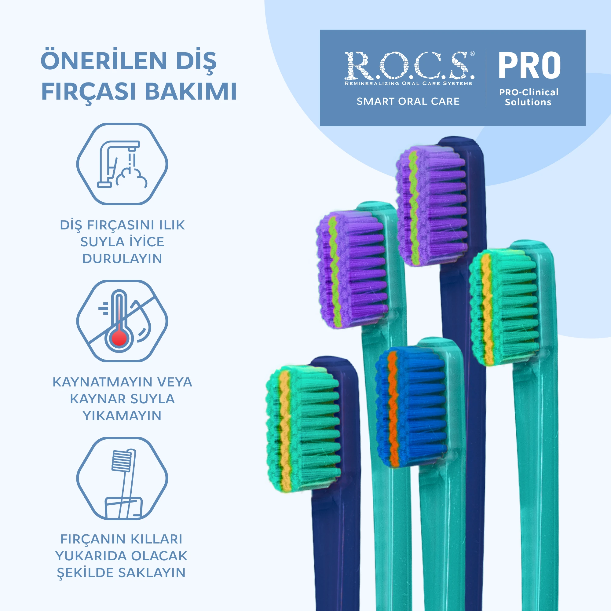 ROCS PRO Ortho&Brackets Ortodonti Diş Fırçası - Yumuşak