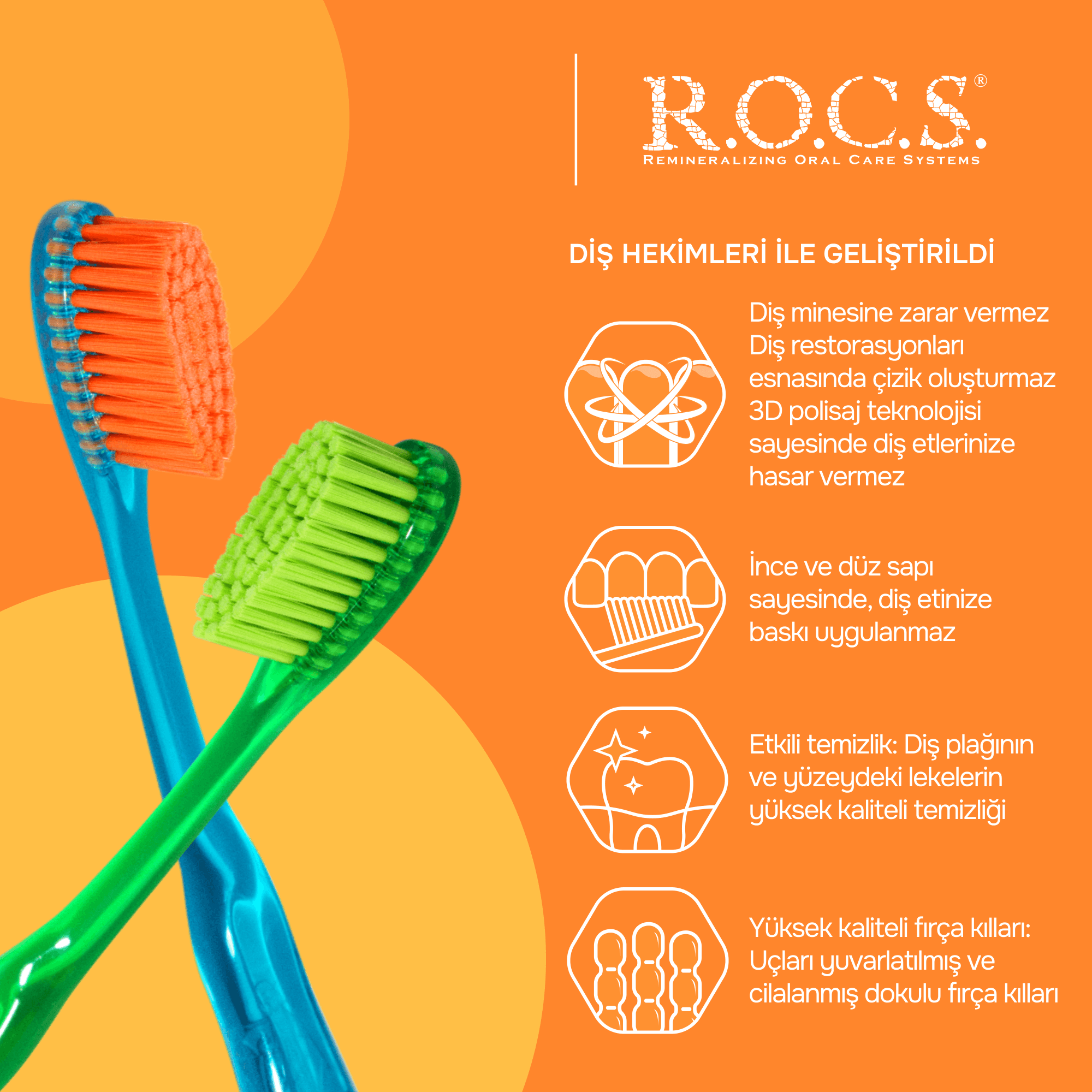 R.O.C.S. Junior 6-12 Yaş Çocuk Diş Fırçası - Yumuşak