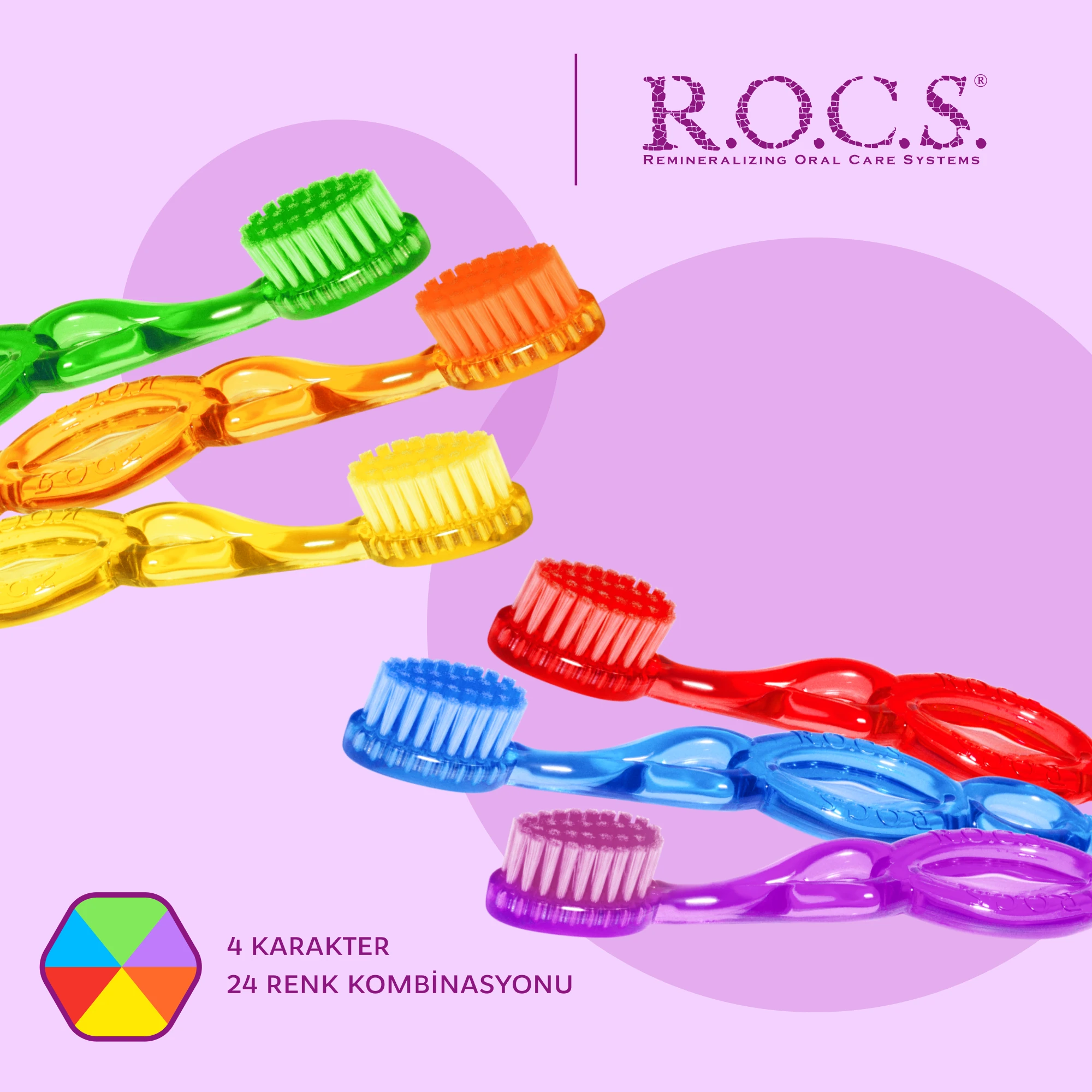 ROCS Kids 3-7 Yaş Çocuk Diş Fırçası - Yumuşak