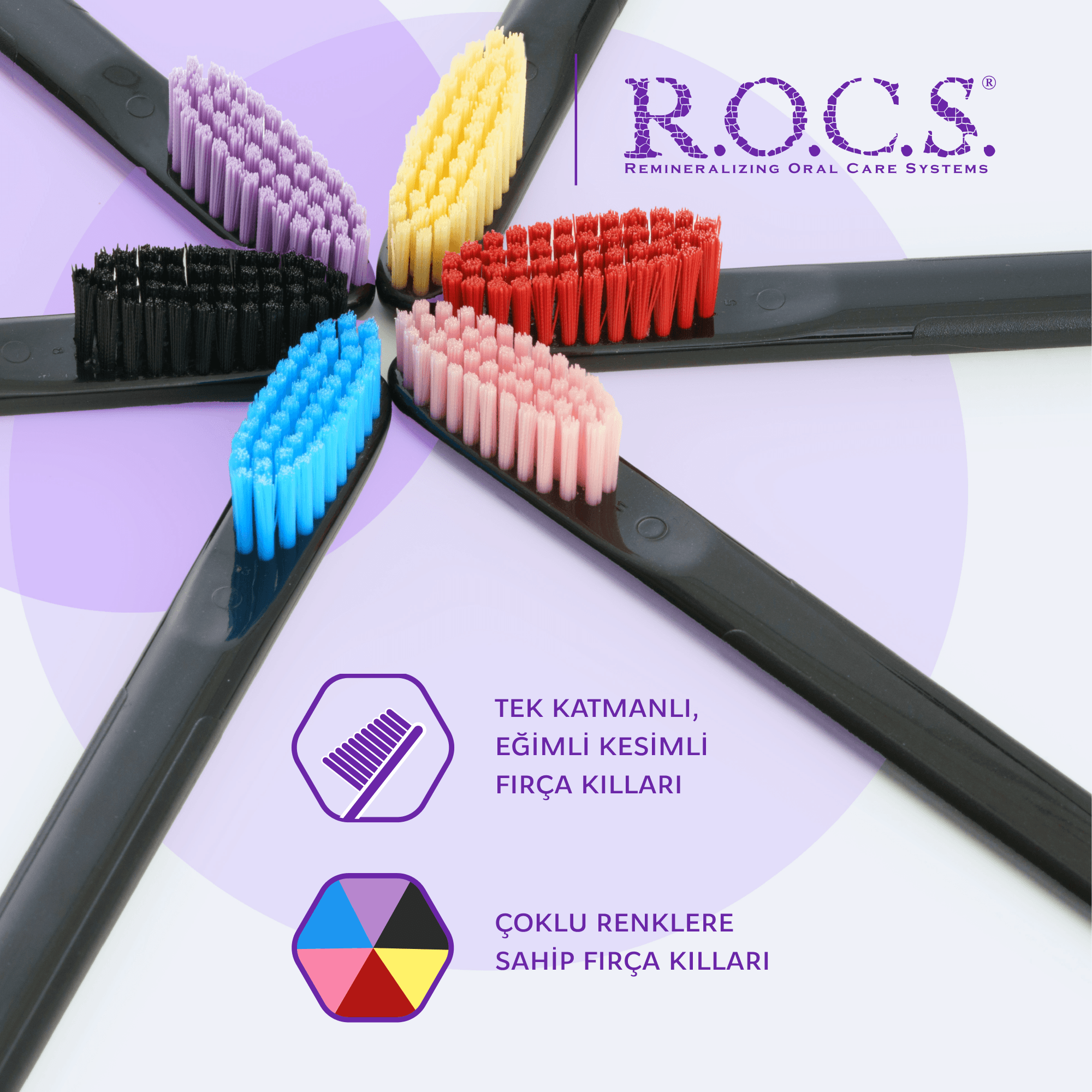 R.O.C.S. Black Edition Özel Kıl Dokulu Diş Fırçası - Orta Sert