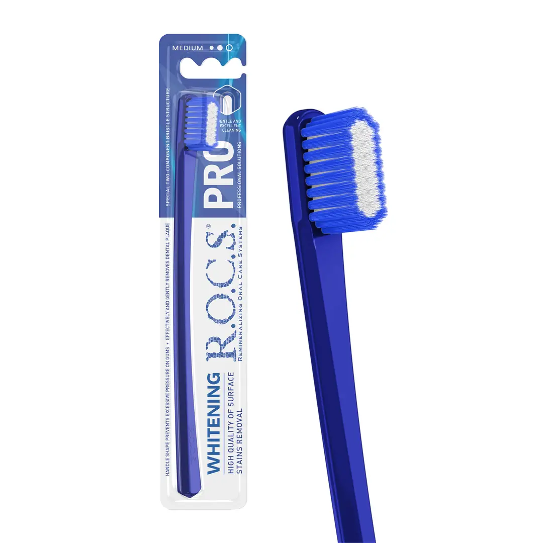 ROCS PRO Whitening Beyazlatıcı Diş Fırçası - Orta Sert