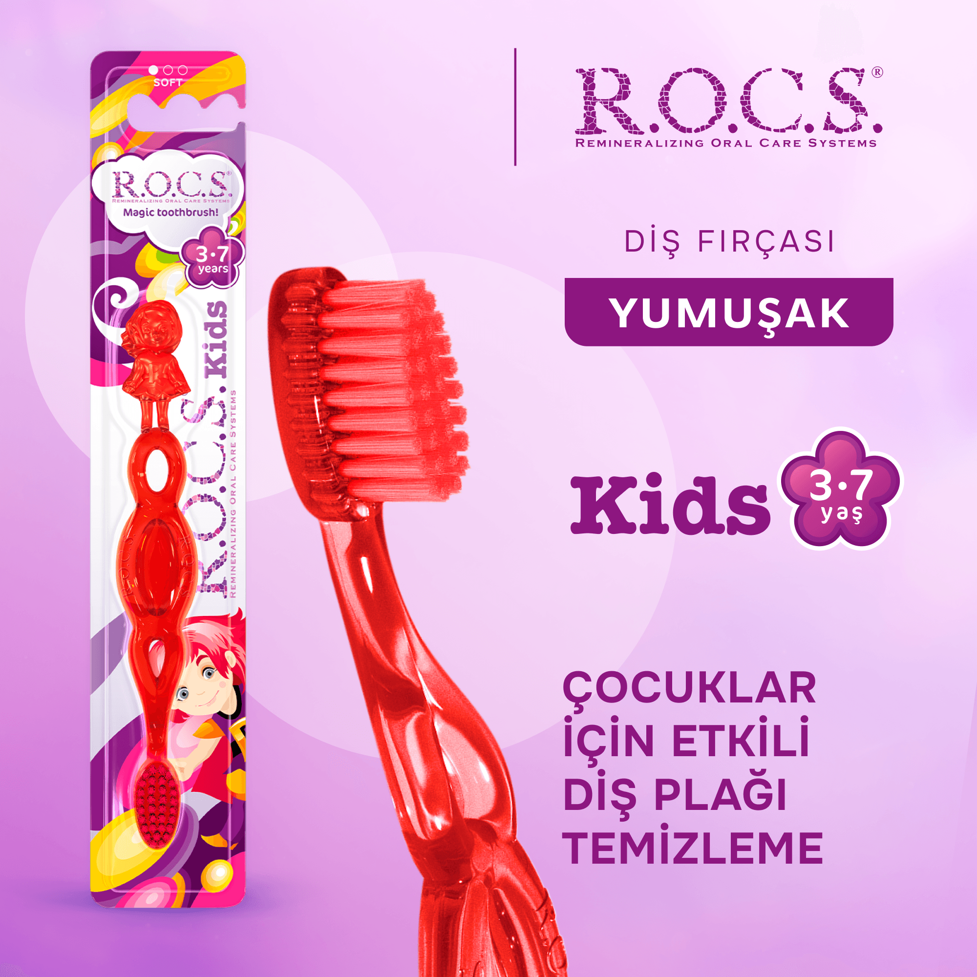 R.O.C.S. Kids 3-7 Yaş Çocuk Diş Fırçası - Yumuşak
