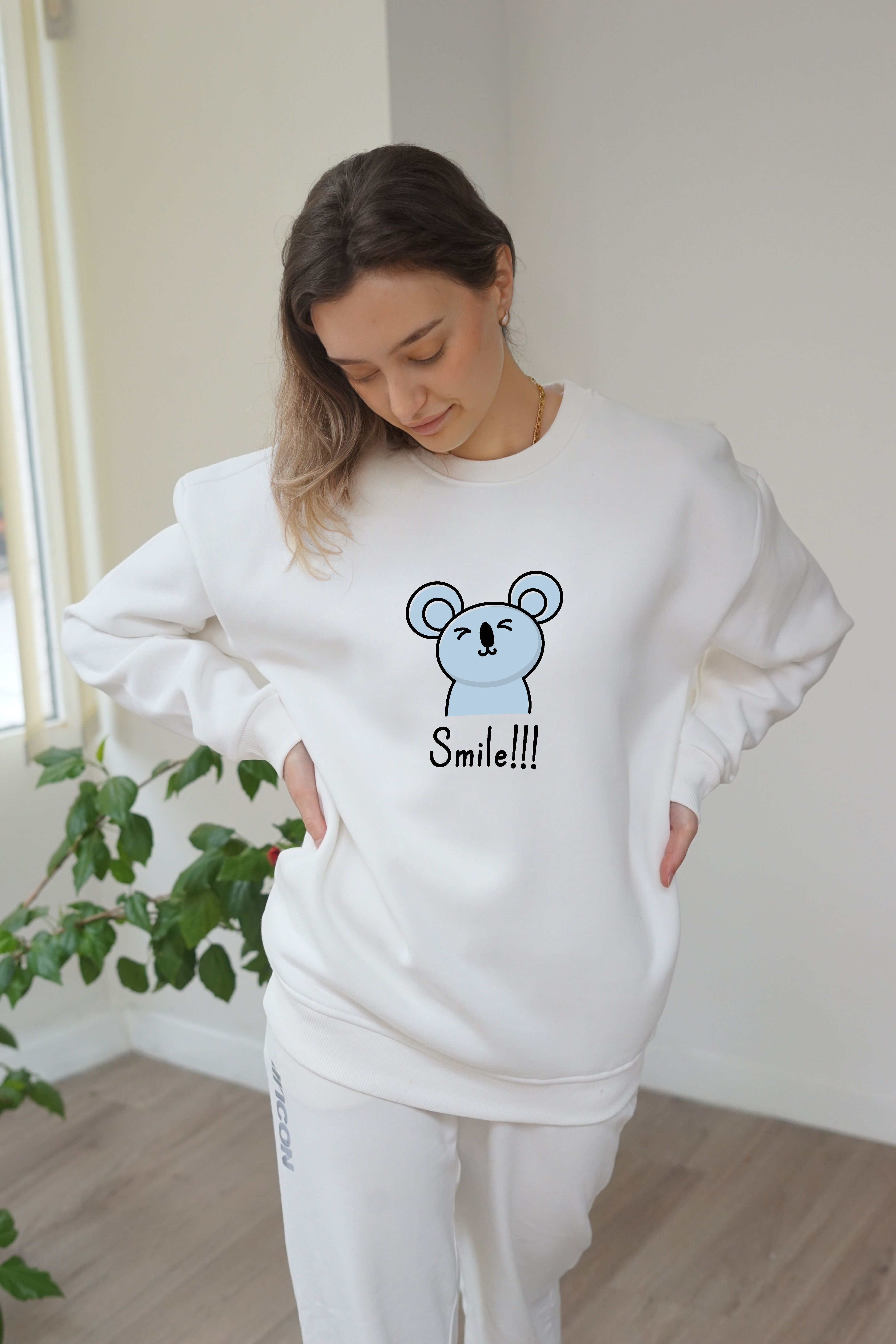 Unisex Smile Baskili Sweatshirt