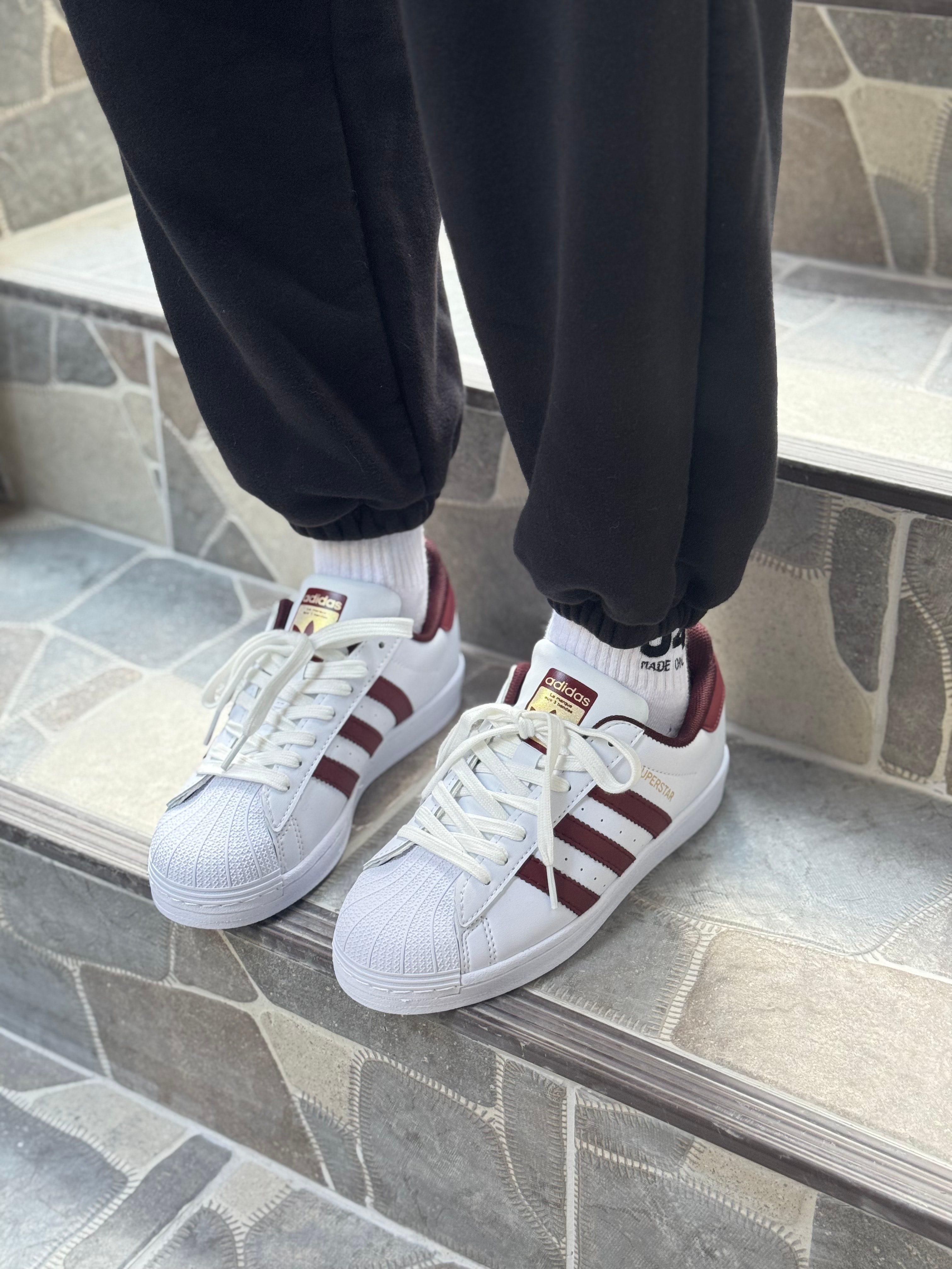 Superstar - Beyaz Bordo