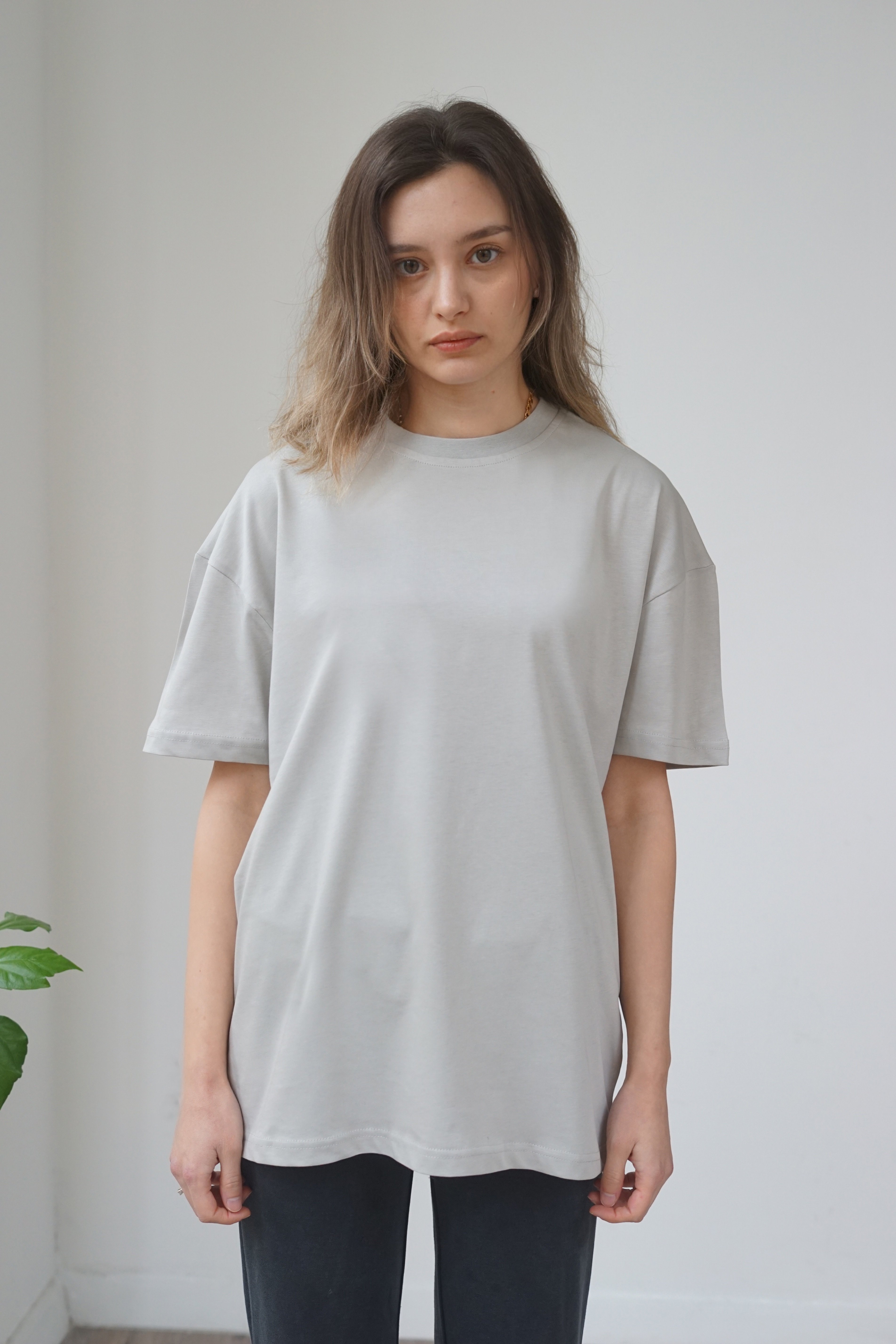 Unisex Basic T-Shirt - Gri