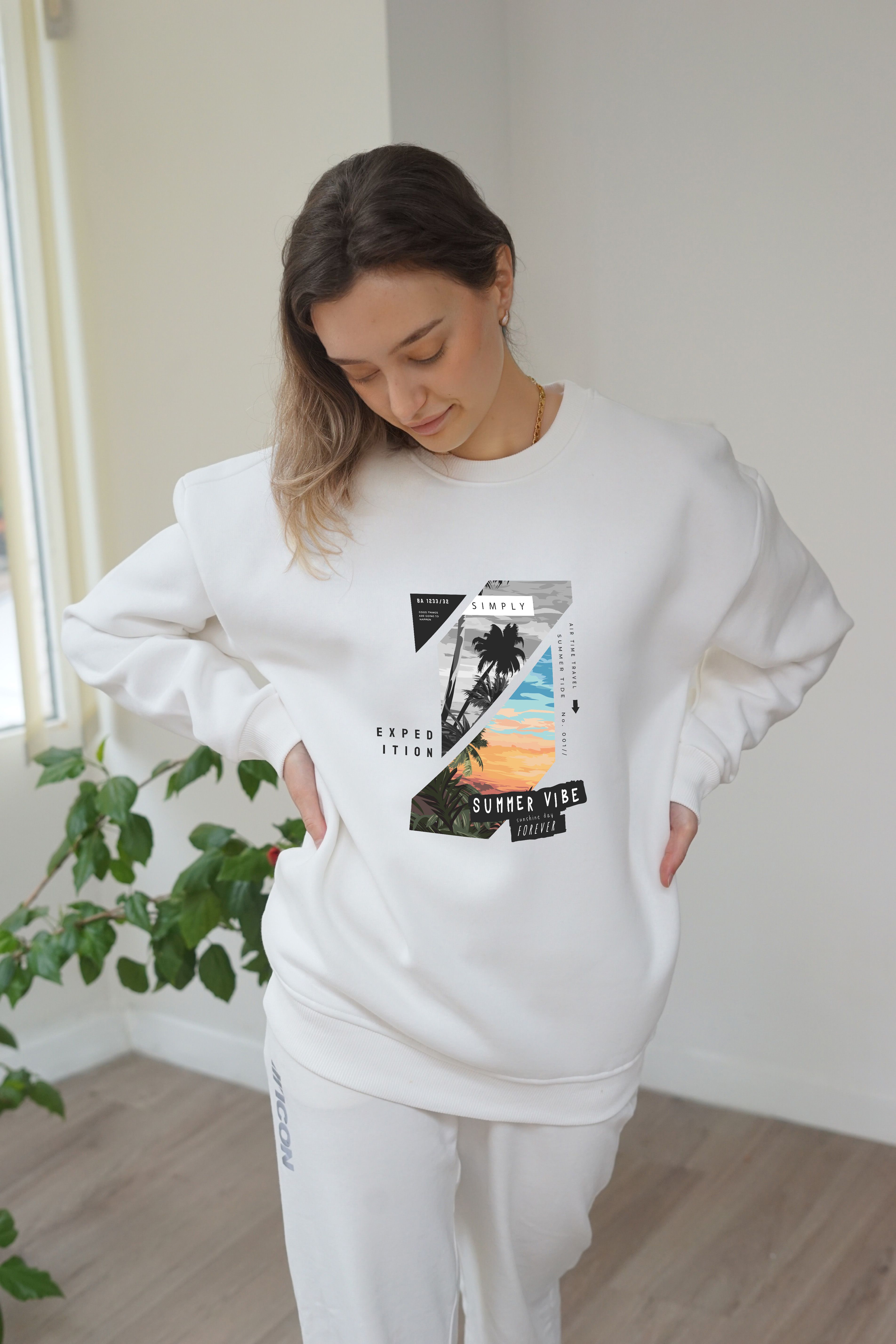 Unisex Summer Vibe Baskili Sweatshirt