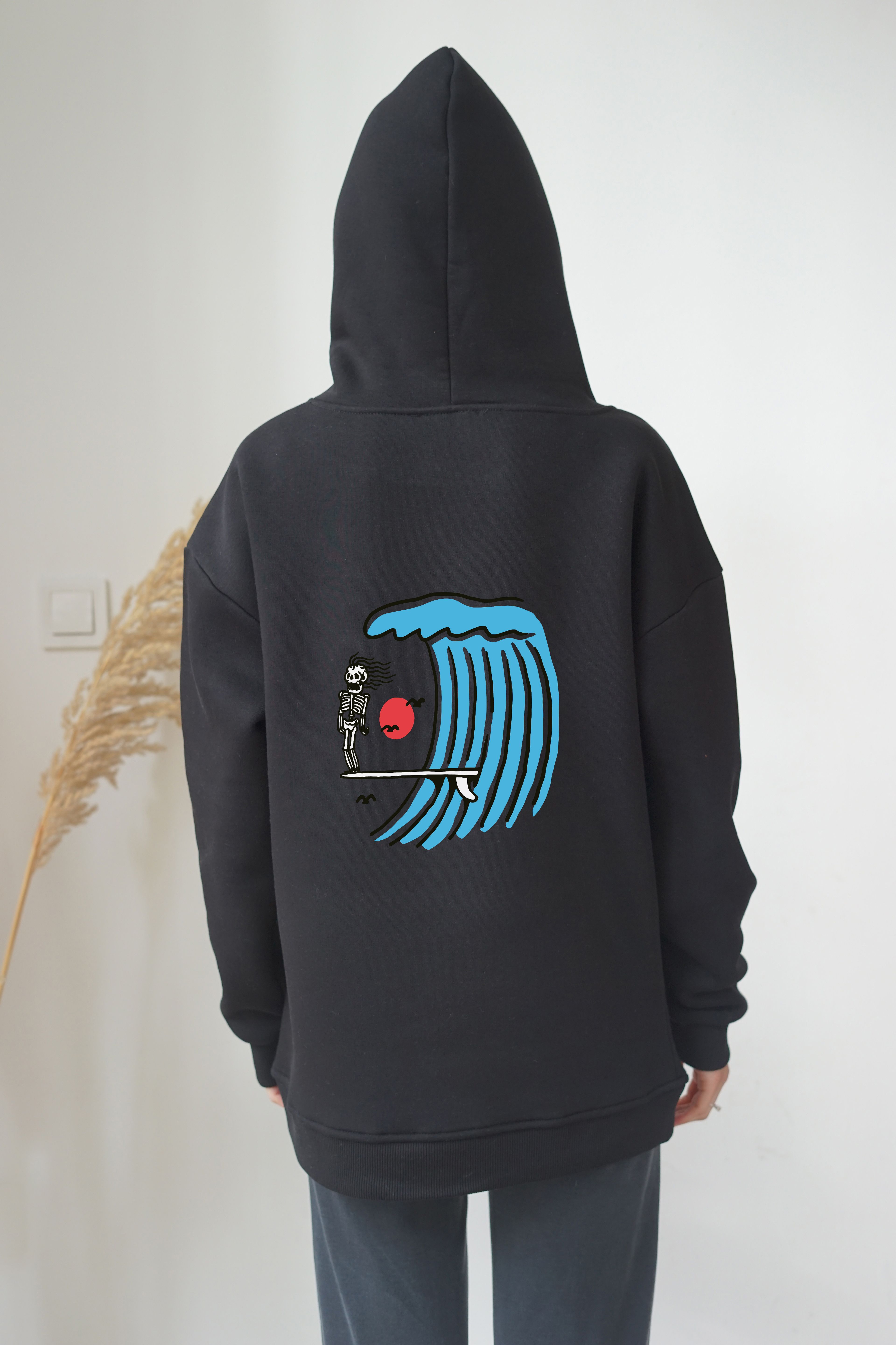 Unisex Skull Sea Baskili Hoddie