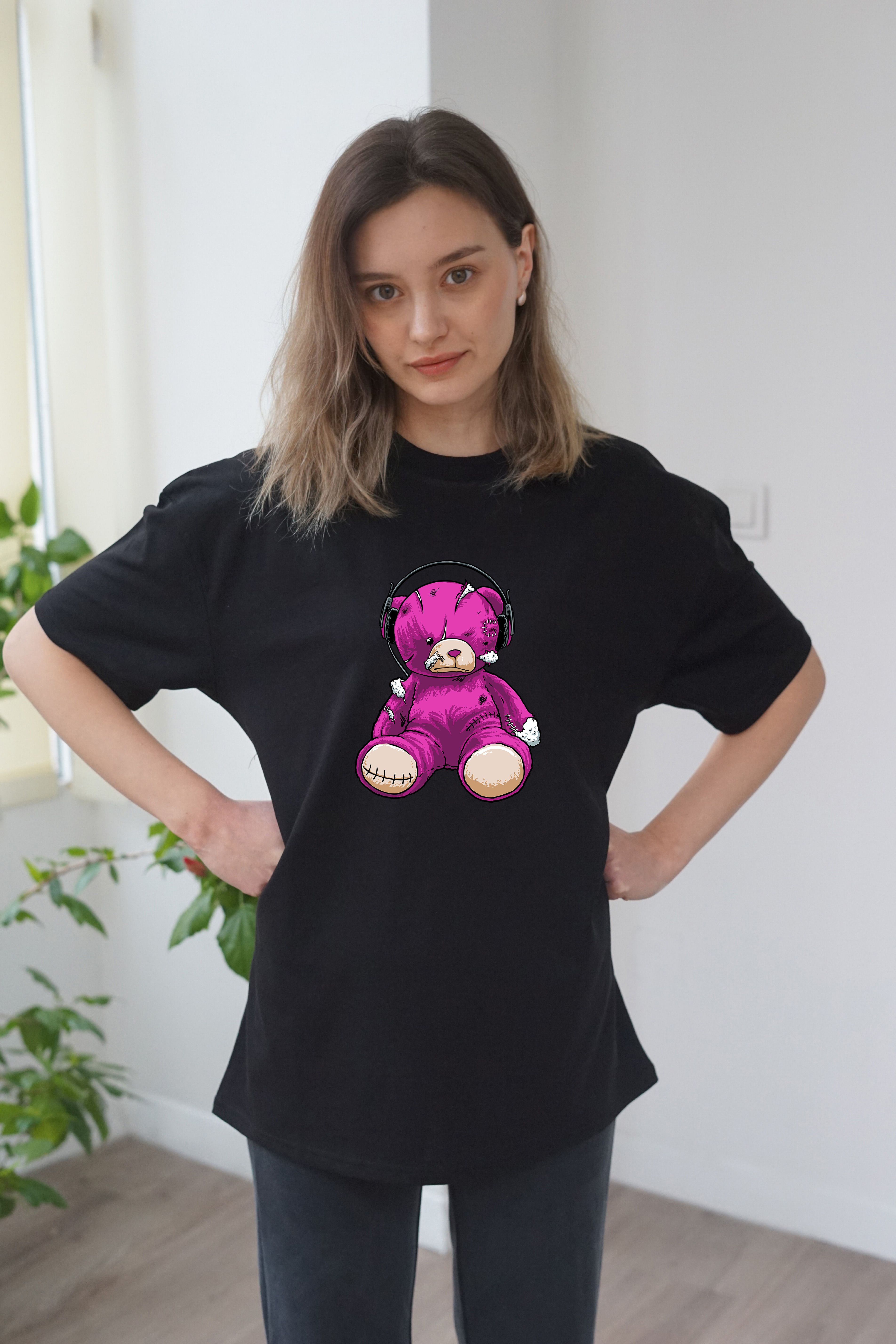 Unisex Purple Bear Baskili T-Shirt