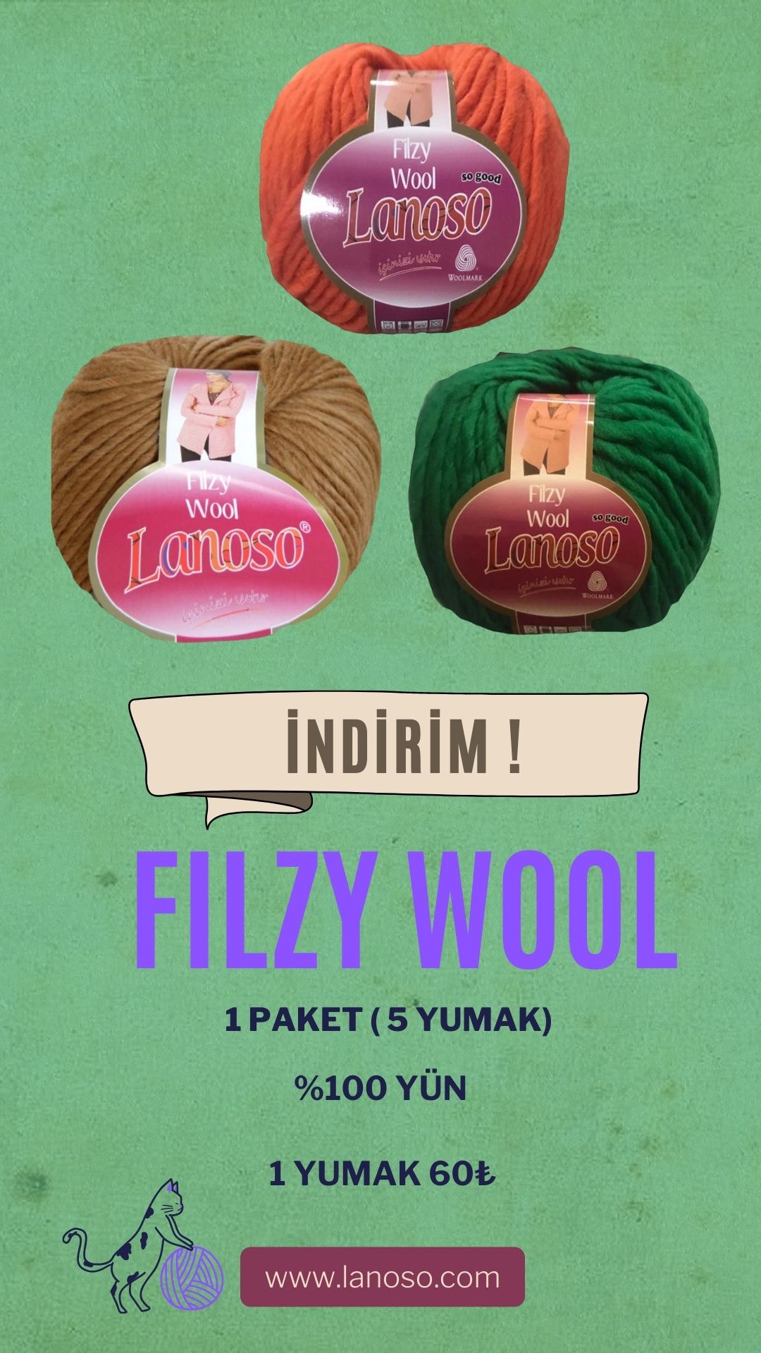 FILZY WOOL PAKET ( 5 YUMAK )