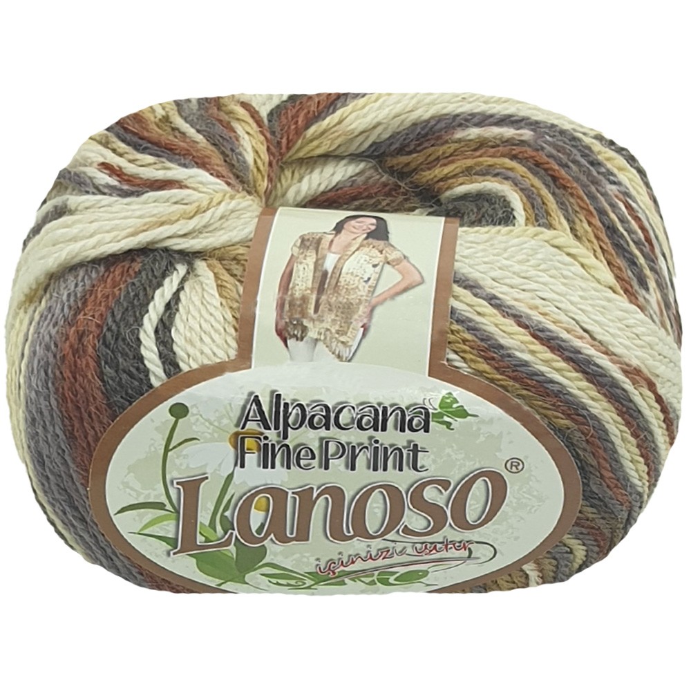 Alpaca Fine Print 220Mt/100Gr/Pk:500Gr/