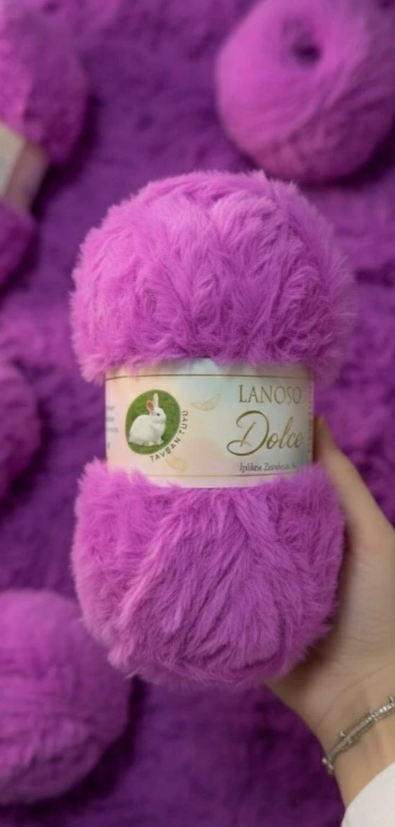 DOLCE-TAVŞAN TÜYÜ KALİTESİNDE ÇOK YUMUŞAK İP