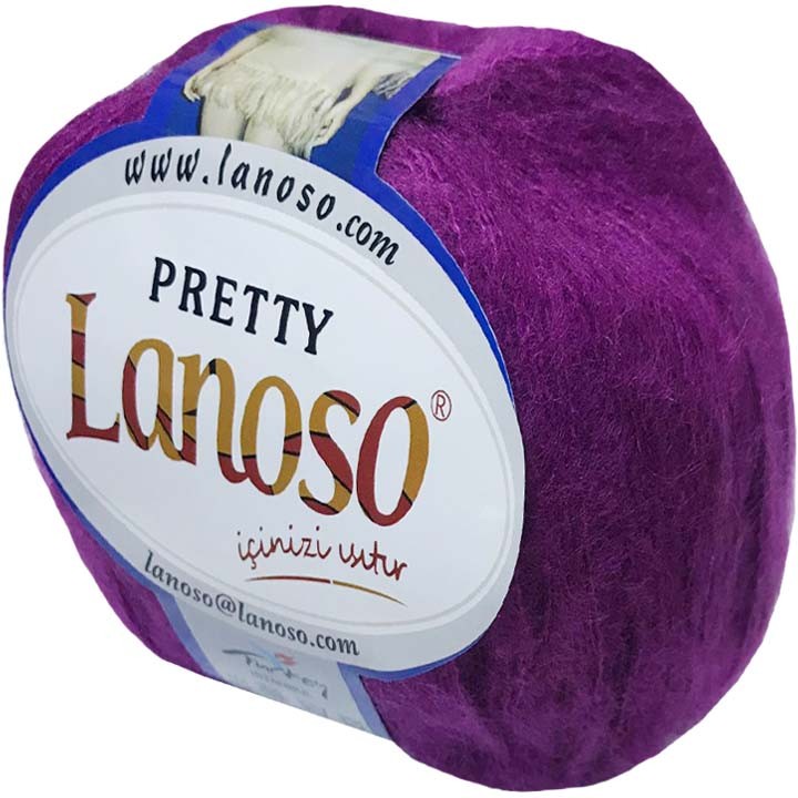 Pretty Knitting Yarn 49% Mohair 25% Polyamide 26% Acrylic