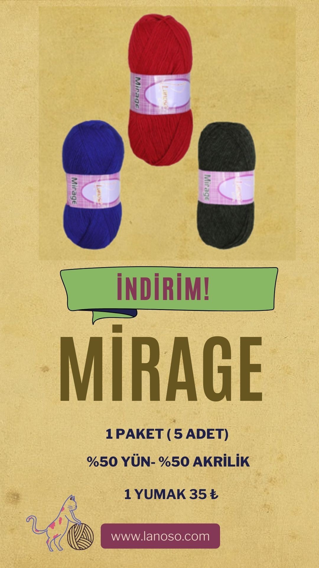 MIRAGE PAKET (5 YUMAK)