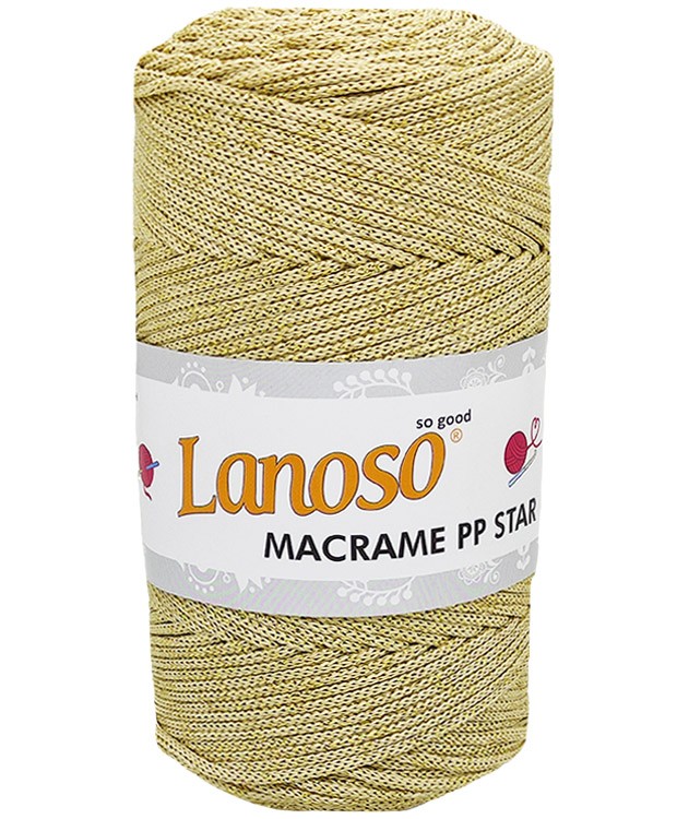 MACRAME PP METALLIC (160Mt)(200Gr)(Pk:1000Gr)(0,80NM)