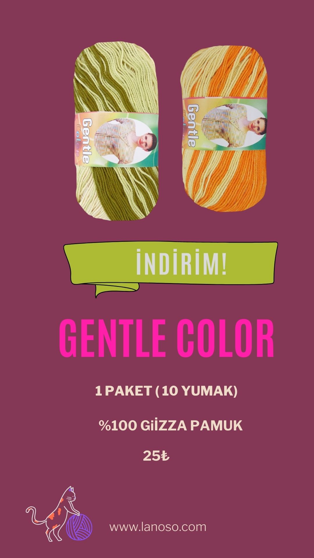 GENTLE COLOR PAKET (  10 YUMAK )