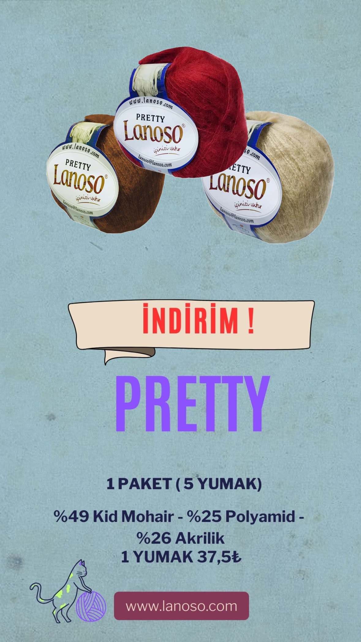 PRETTY PAKET (5 YUMAK)