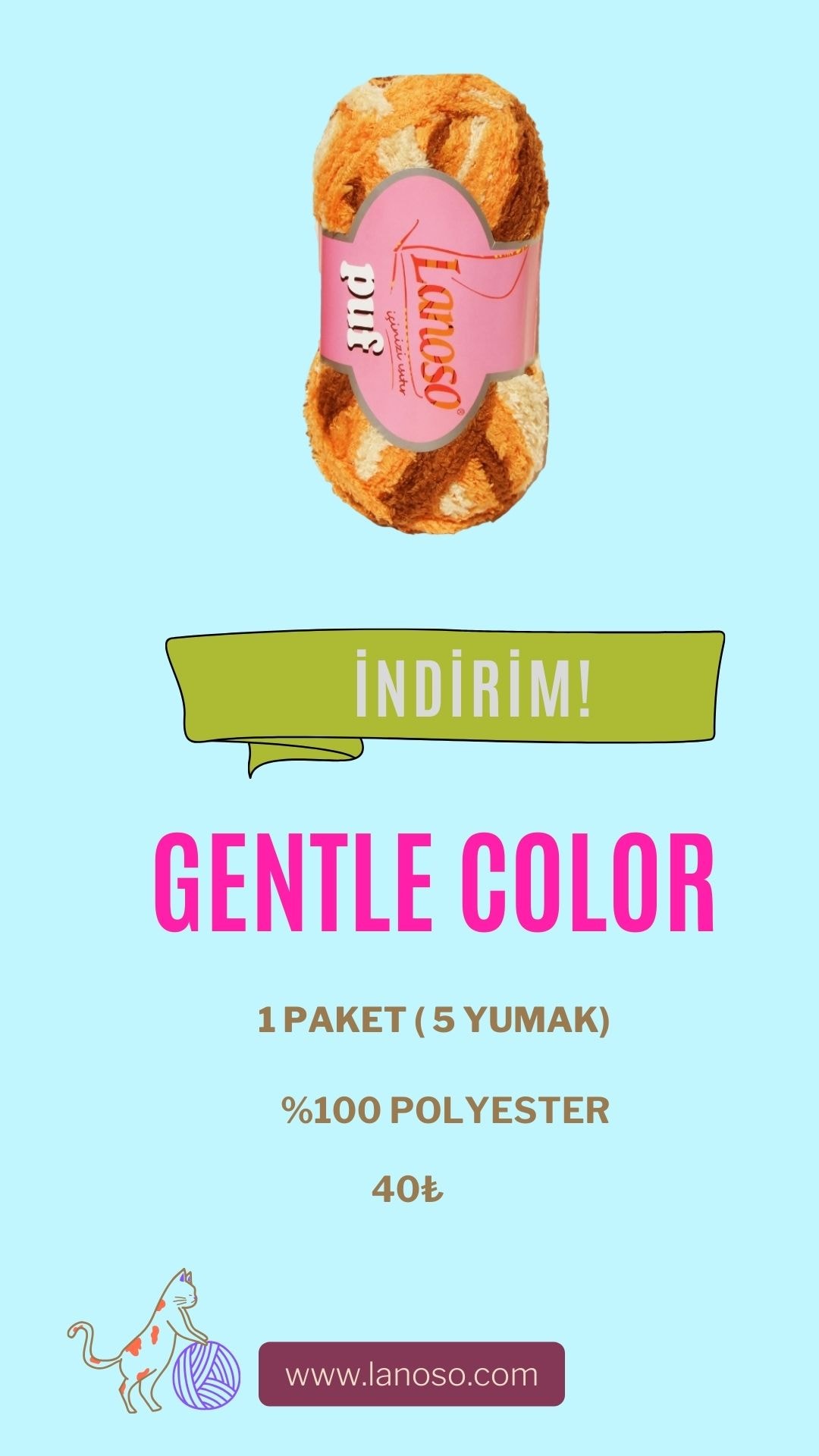 POLAR PUF DEGRADE PAKET ( 5 YUMAK )