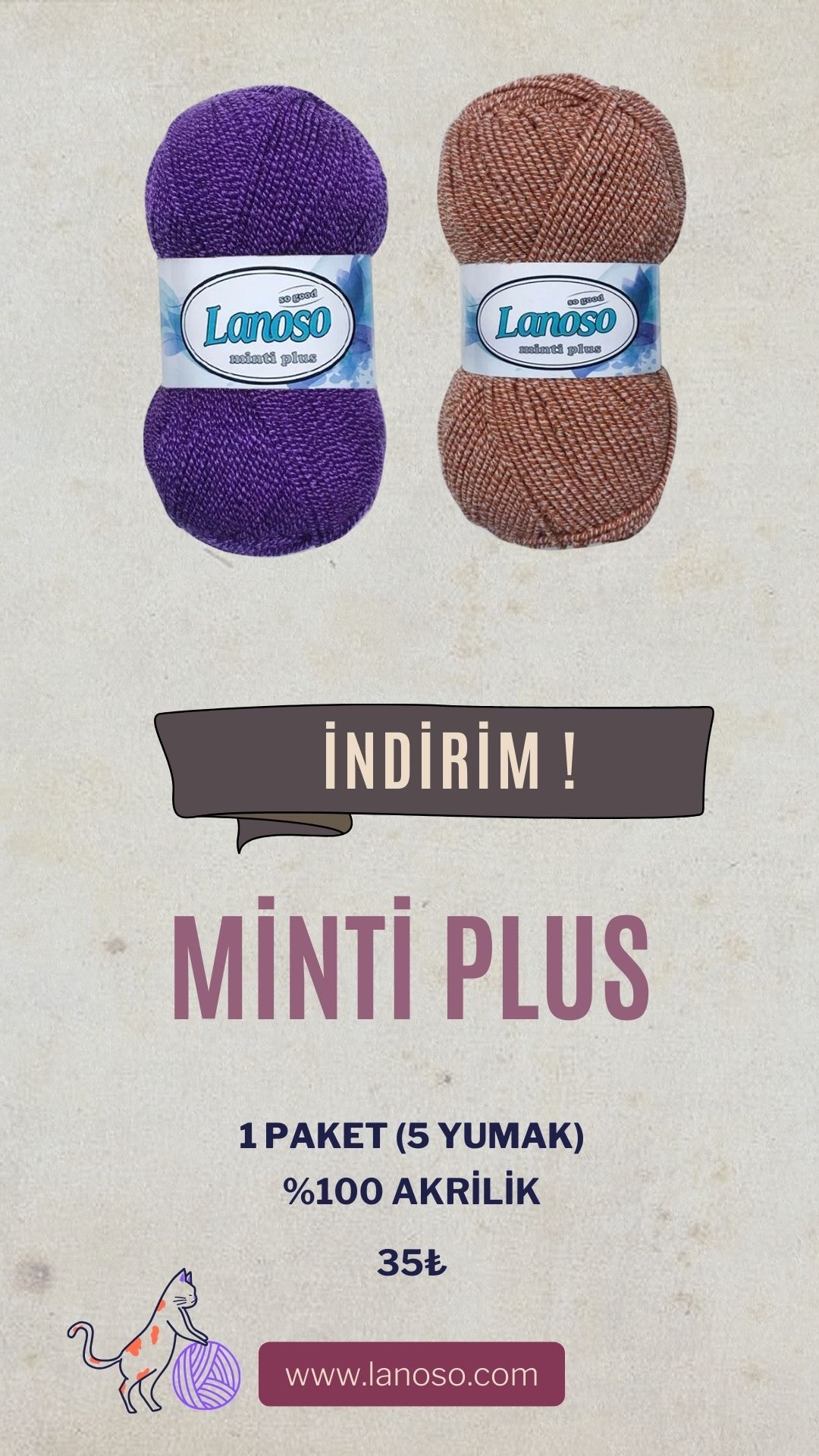MİNTİ PLUS PAKET ( 5 YUMAK )