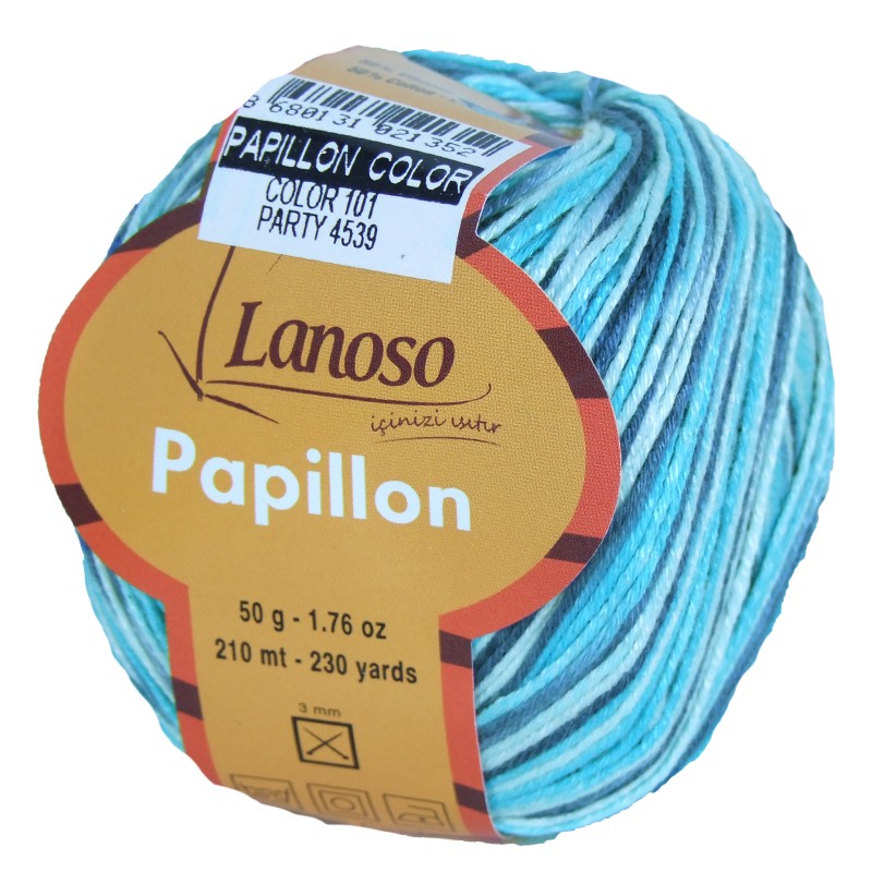 PAPILLON COLOR %50 Хлопок %50 Виско 210 Мт 50 гр