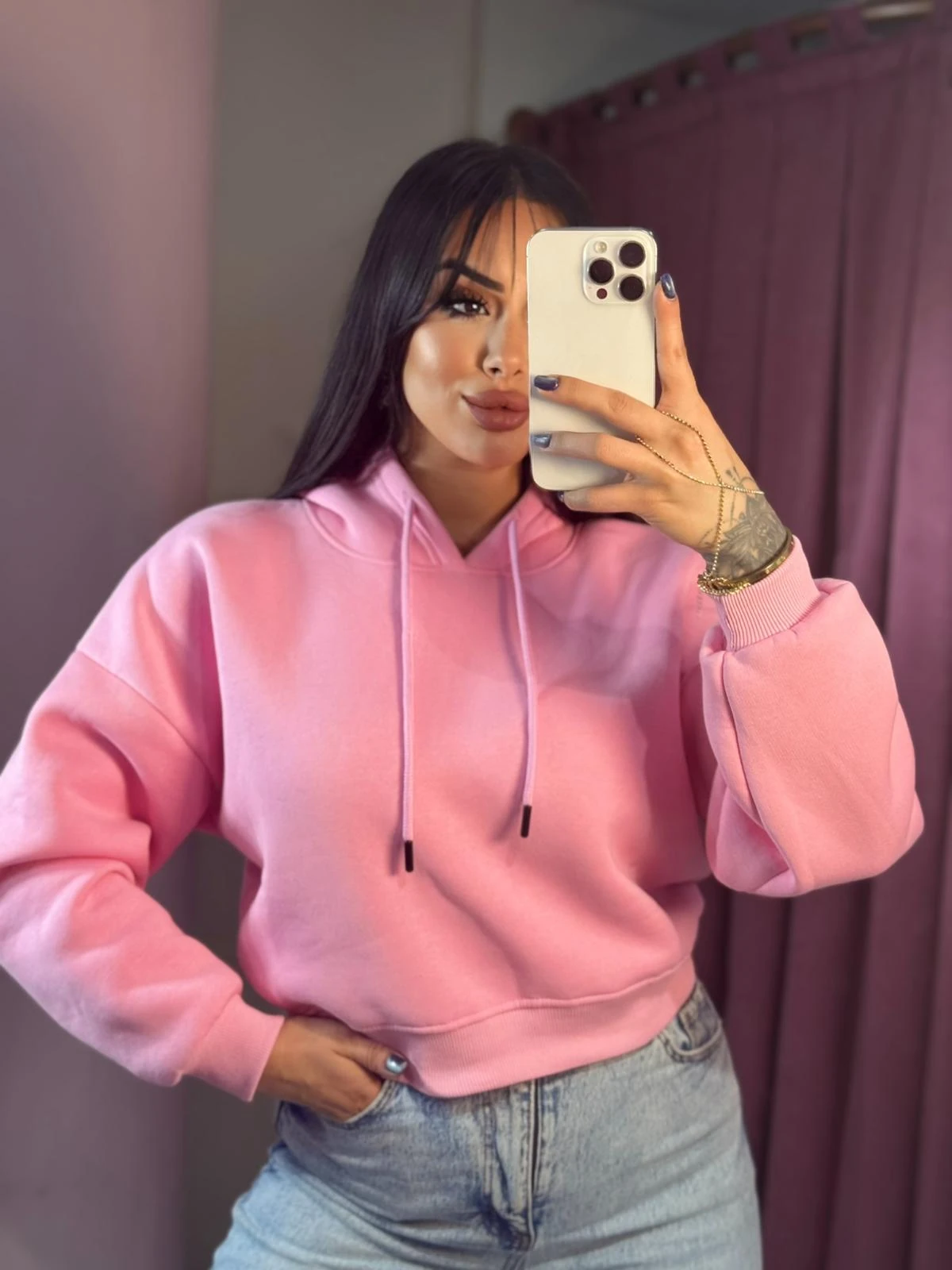 3 İPLİK KAPÜŞONLU  ŞARDONLU RİBANALI SWEET CROP