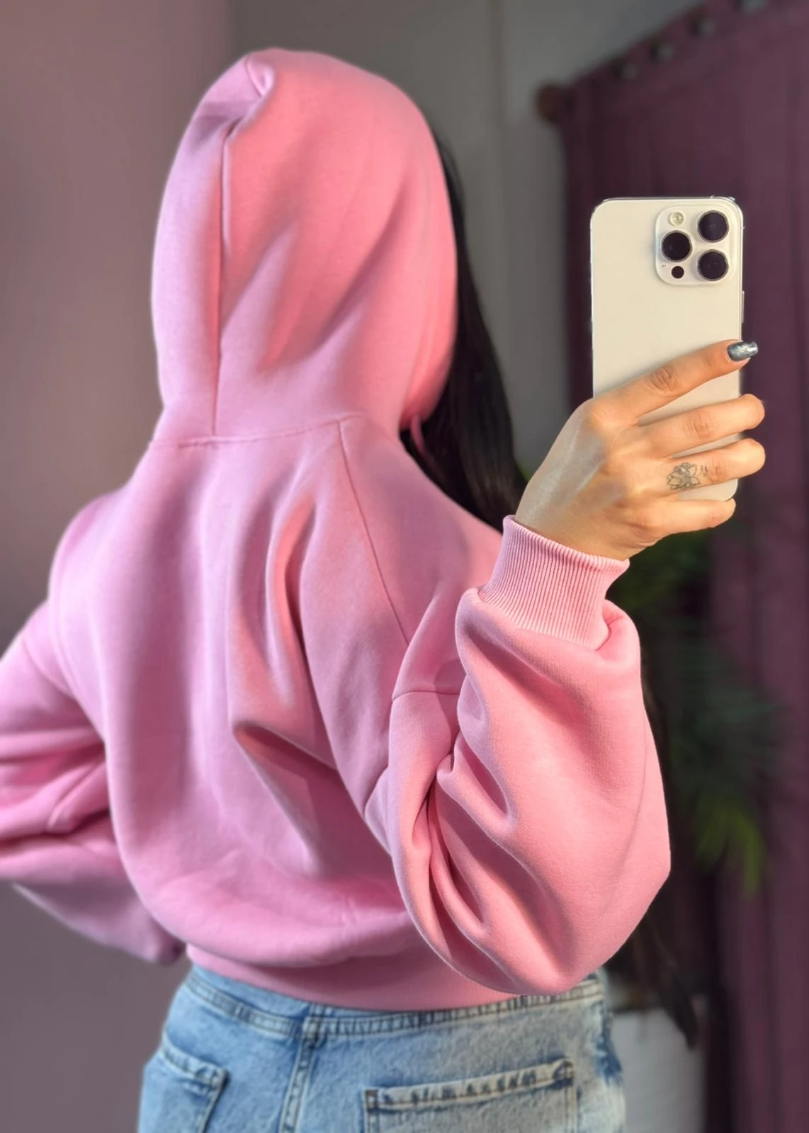 3 İPLİK KAPÜŞONLU  ŞARDONLU RİBANALI SWEET CROP