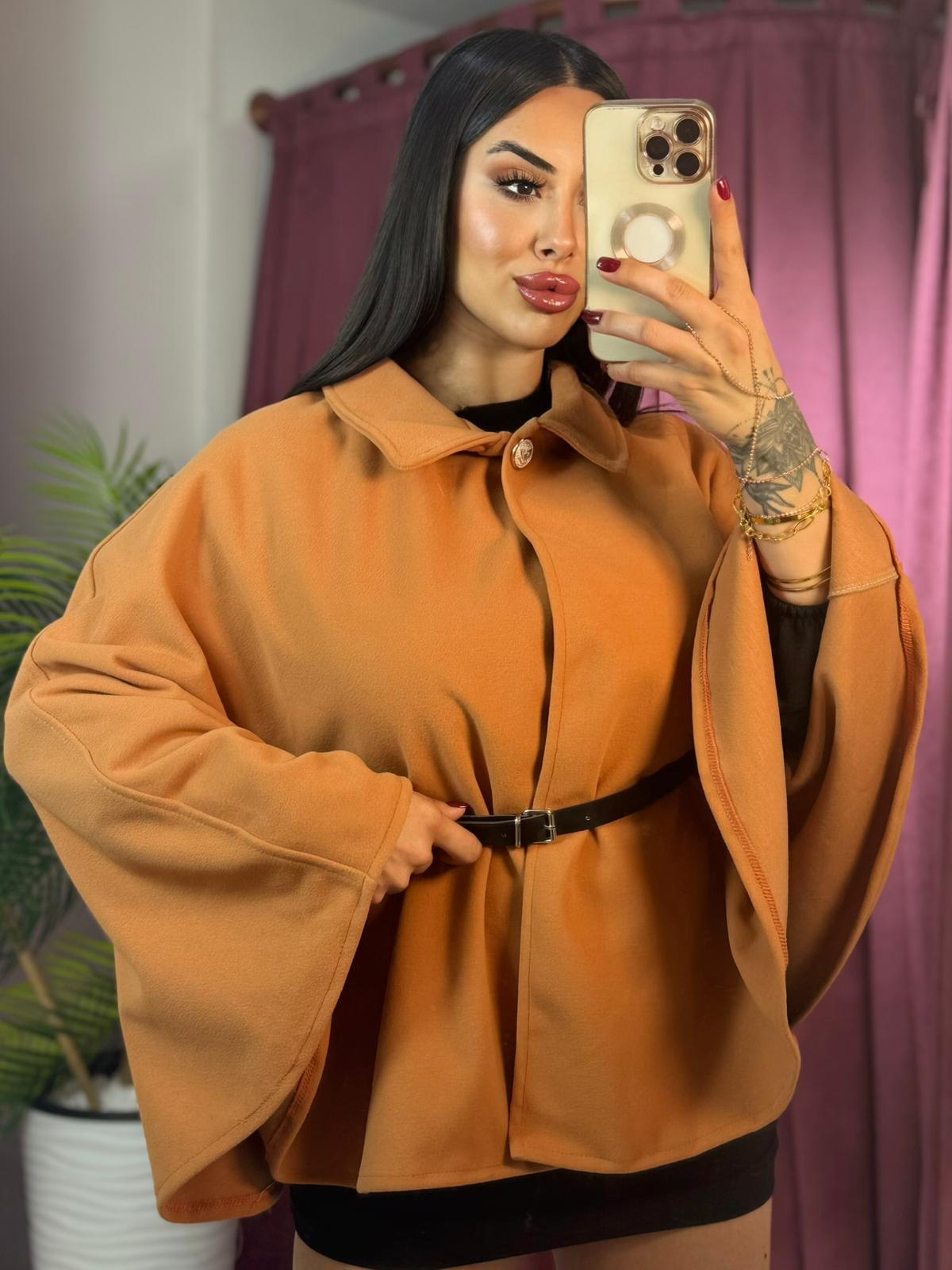 KEMERLİ KAŞE PANÇO