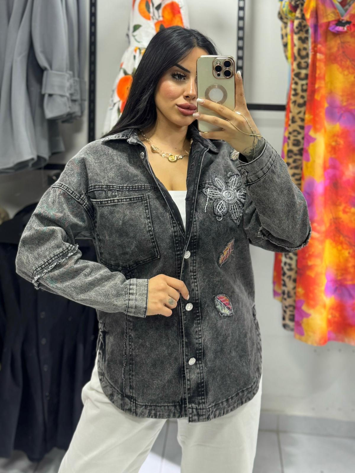 KELEBEK DETAYLI KOT CEKET