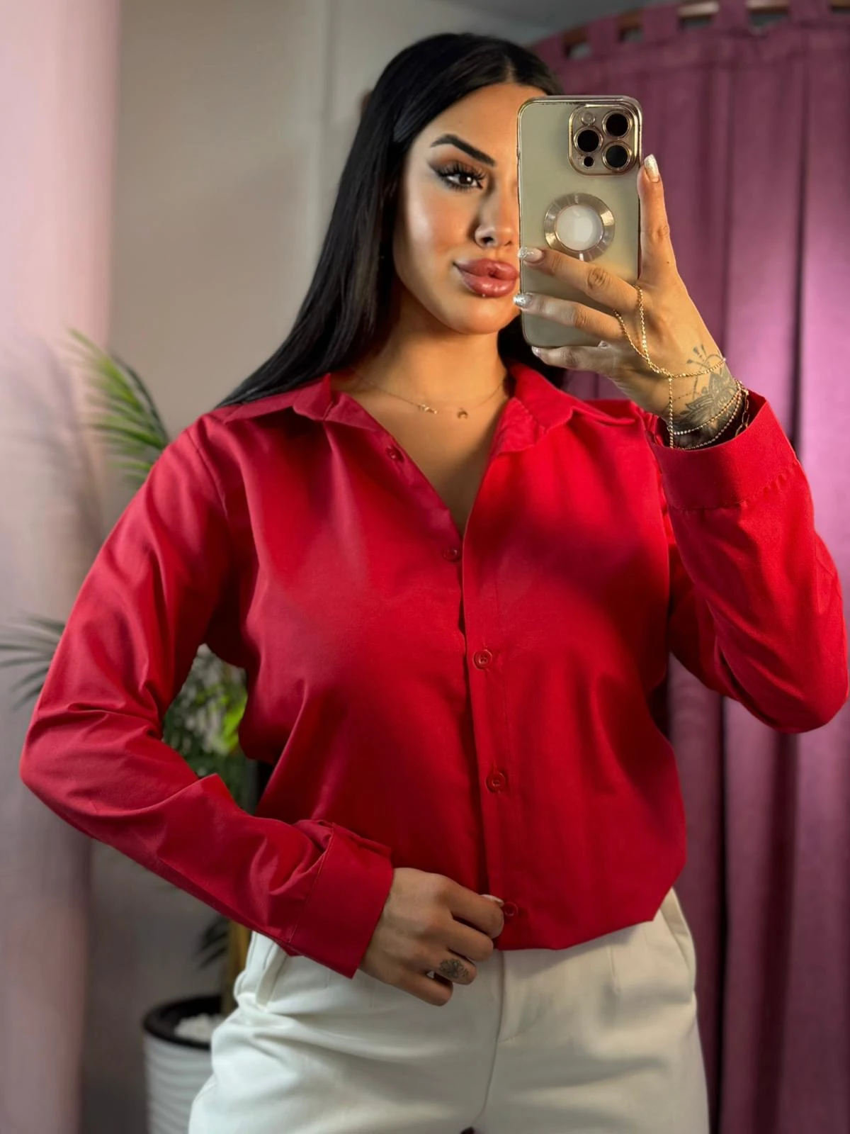 TERİKOTON KUMAŞ GÖMLEK