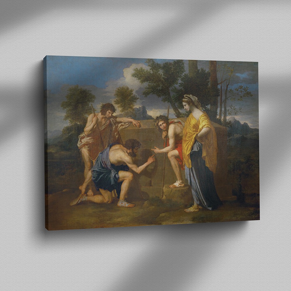  ”Et in Arcadia Ego” - Nicolas Poussin (Kanvas Baskı) Tablo