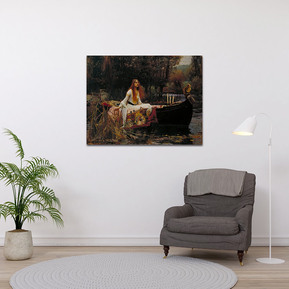 “The Lady of Shalott” – Hüzünlü Bir Özgürlük Şiiri (Kanvas Baskı) Tablo