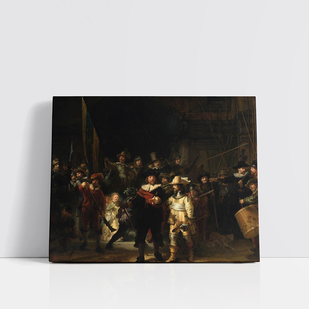 “The Night Watch” – Rembrandt’tan Hareketin Tablosu (Kanvas Baskı) Tablo