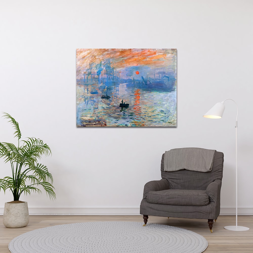  “Impression, Sunrise” – Bir Sanat Devriminin İlk Işığı (Kanvas Baskı) Tablo