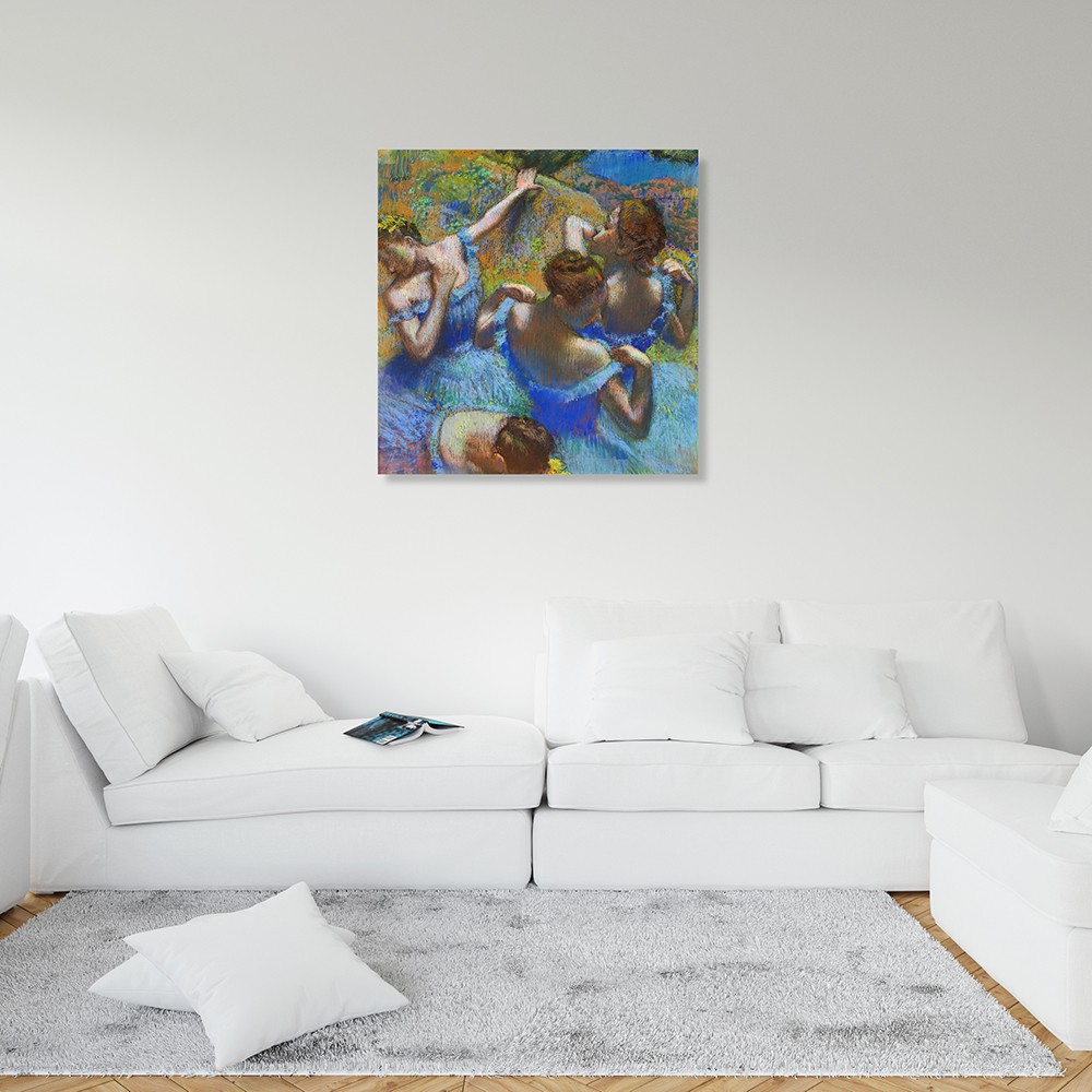 “Blue Dancers” Degas’dan Balerinler – Zarafetin Tuvale Yansıması (Kanvas Baskı) Tablo