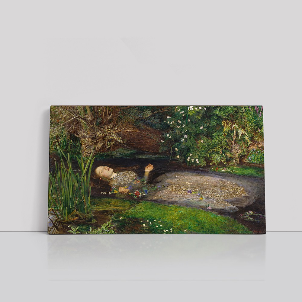 “Ophelia“ - Shakespeare’in Trajedisine Sanatsal Bir Ağıt (Kanvas Baskı) Tablo