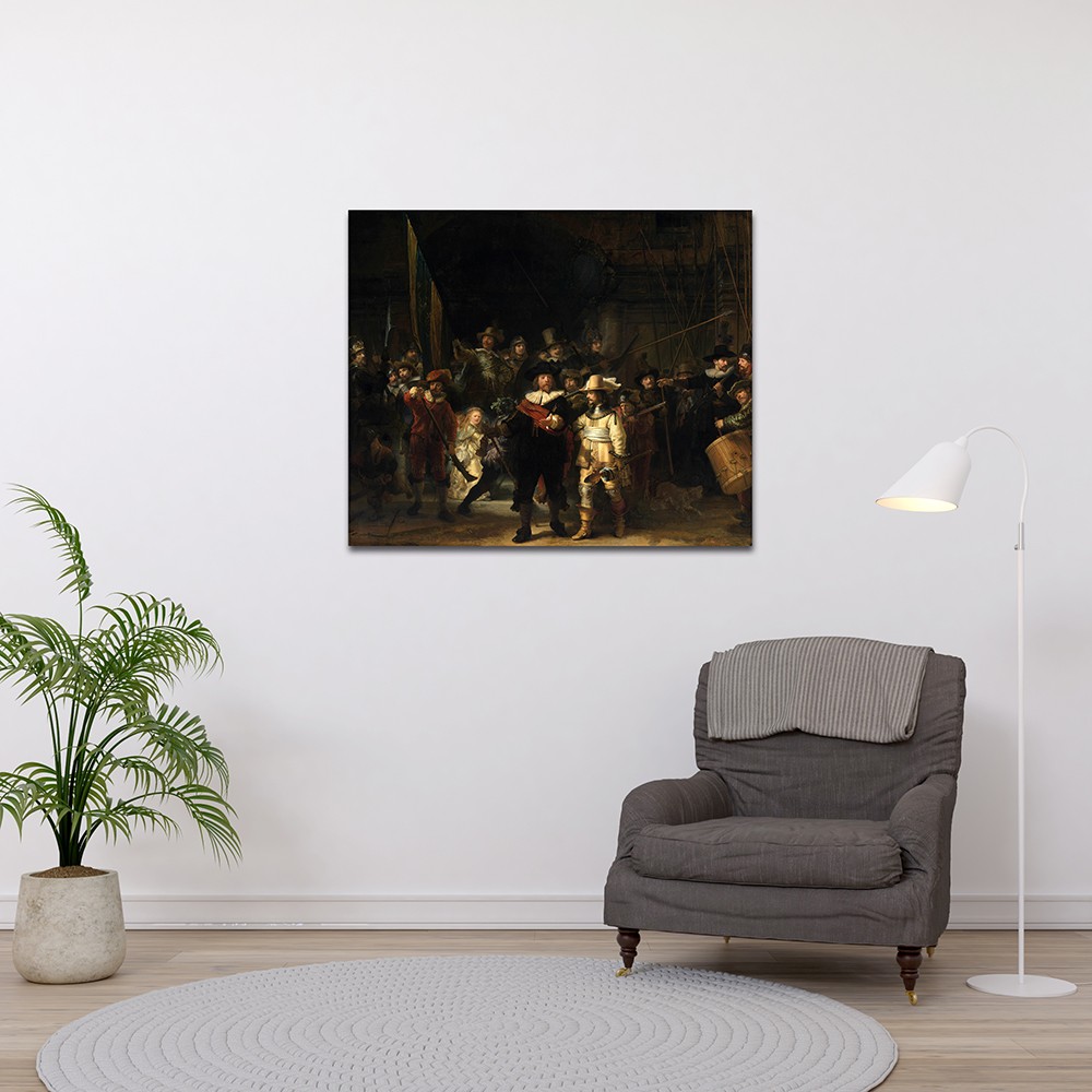 “The Night Watch” – Rembrandt’tan Hareketin Tablosu (Kanvas Baskı) Tablo