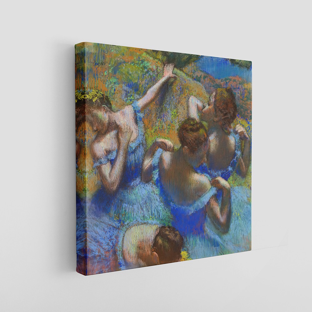 “Blue Dancers” Degas’dan Balerinler – Zarafetin Tuvale Yansıması (Kanvas Baskı) Tablo