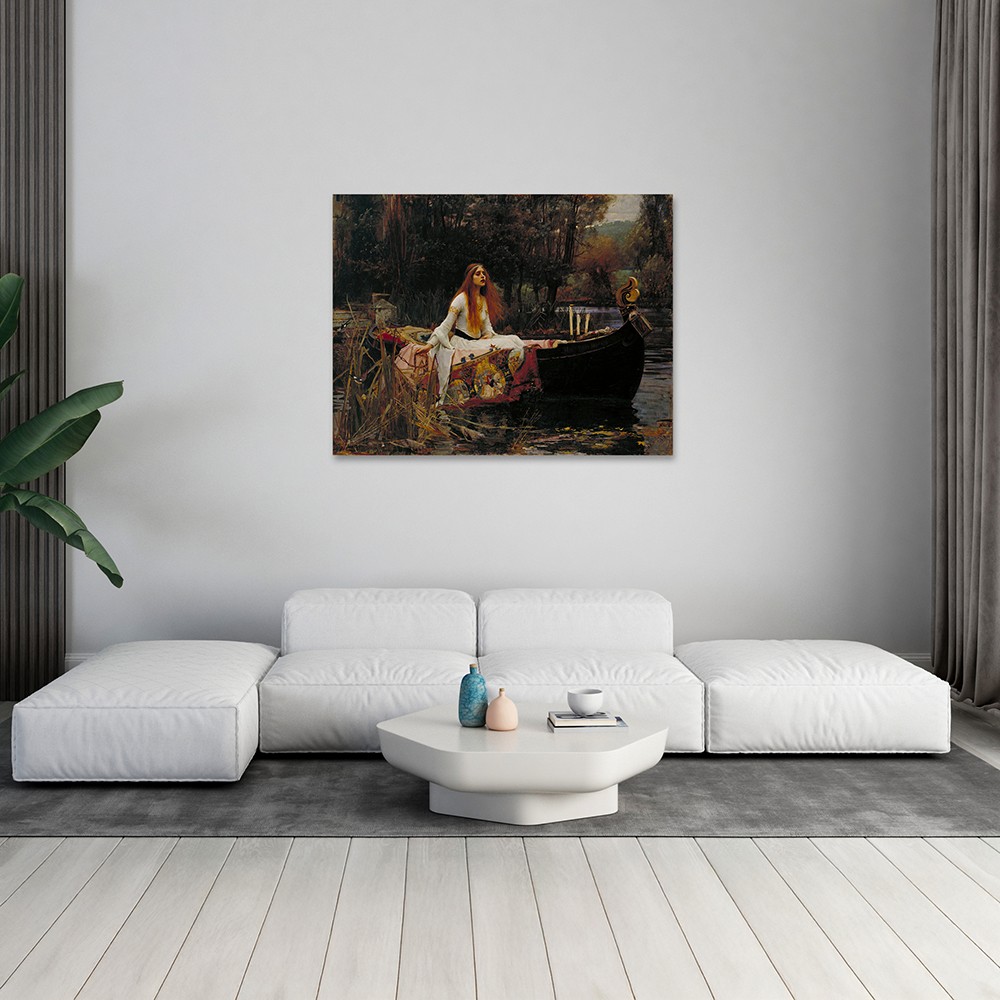 “The Lady of Shalott” – Hüzünlü Bir Özgürlük Şiiri (Kanvas Baskı) Tablo