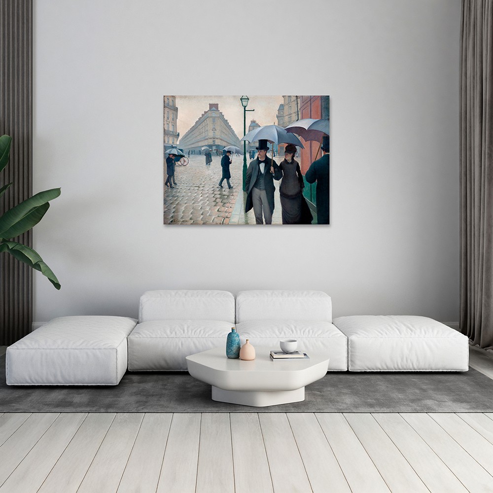 “Paris Street; Rainy Day” – Sessiz Adımlar, Islak Taşlar ve Modern Bir Melodin (Kanvas Baskı) Tablo
