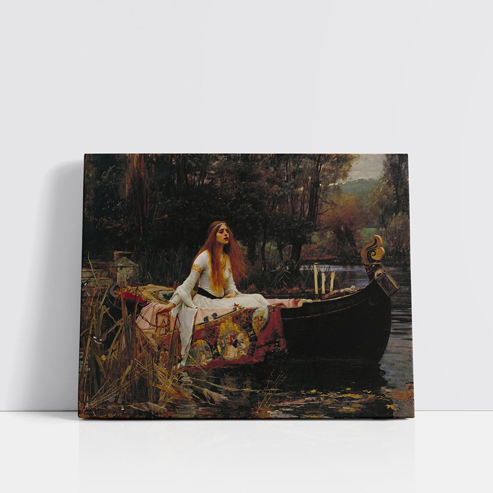“The Lady of Shalott” – Hüzünlü Bir Özgürlük Şiiri (Kanvas Baskı) Tablo